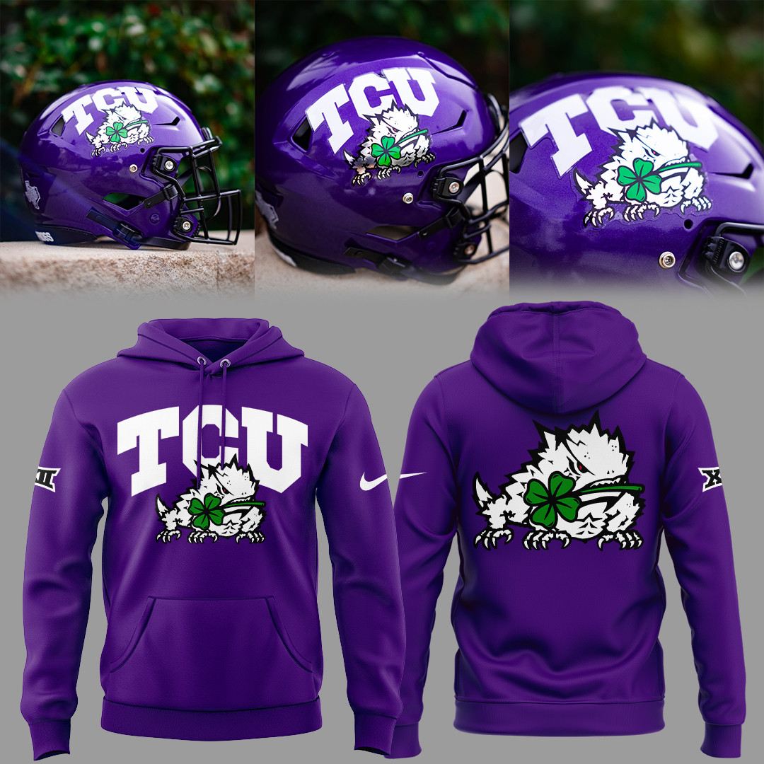 TCU Horned Frogs X Ireland Hoodie 2026 TCU Horned Frogs Merch Gifts For Football Lovers