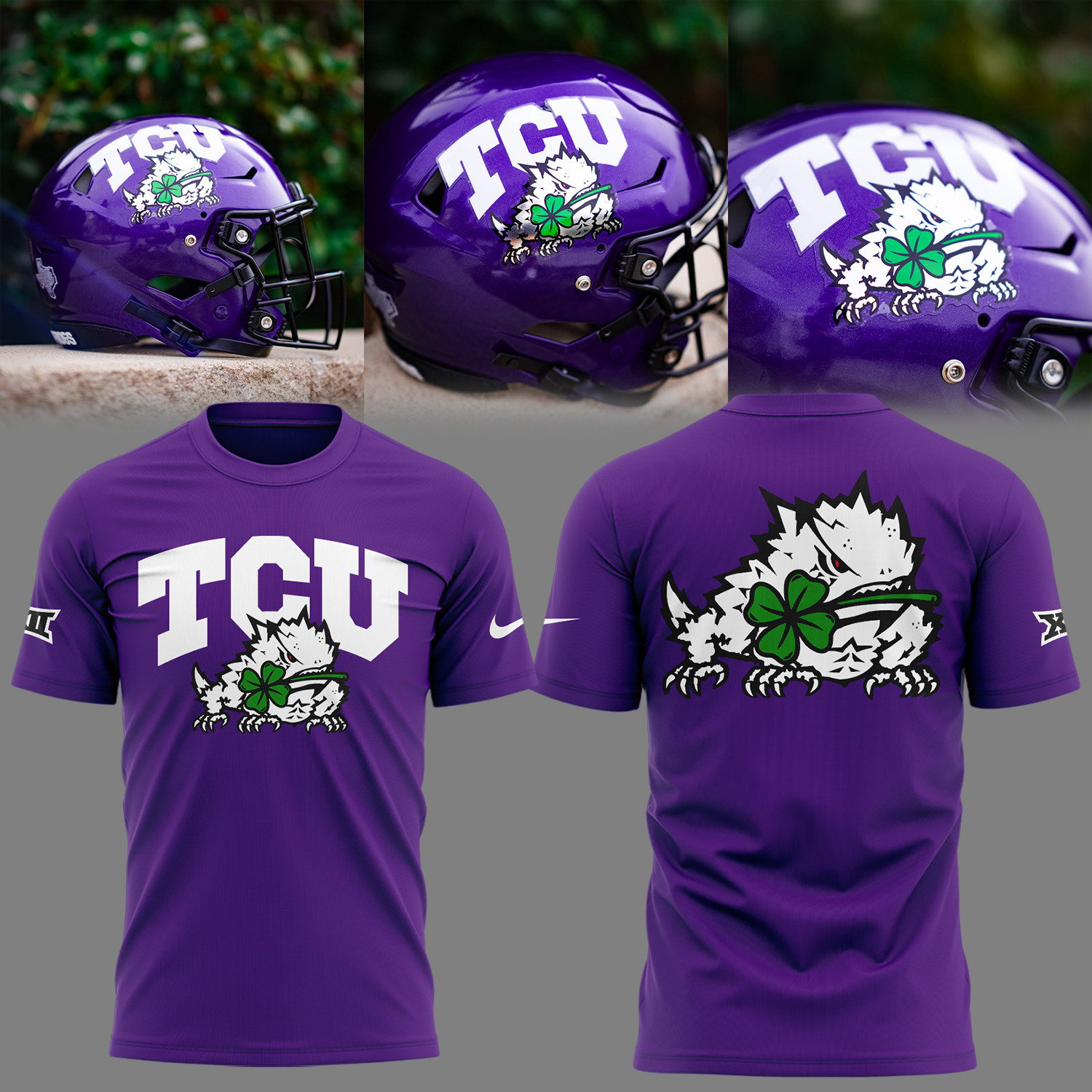 TCU Horned Frogs X Ireland T-Shirt 2026 TCU Horned Frogs Merch Gifts For Football Lovers