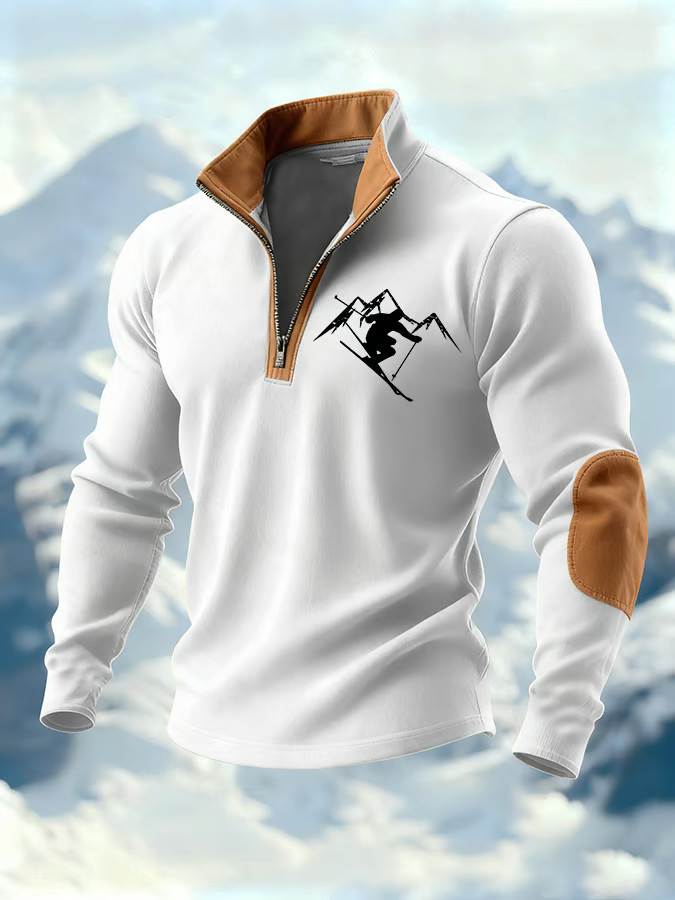 Team USA Skiing Milano Cortina Winter Olympics 2026 Half Zip Stand Collar Shirt Skiing Apparel