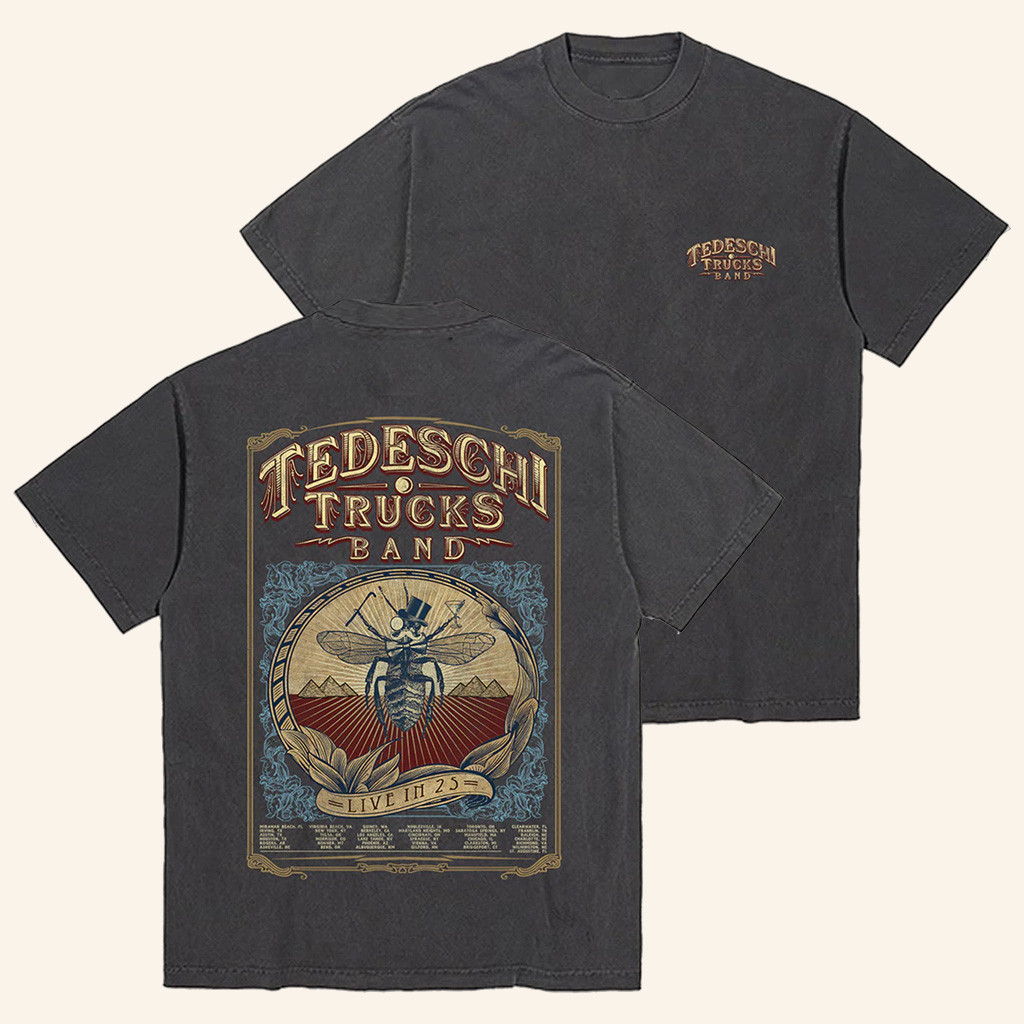 Tedeschi Trucks Band Merch Logo Tour T-Shirt Christmas Gifts For Music Lovers