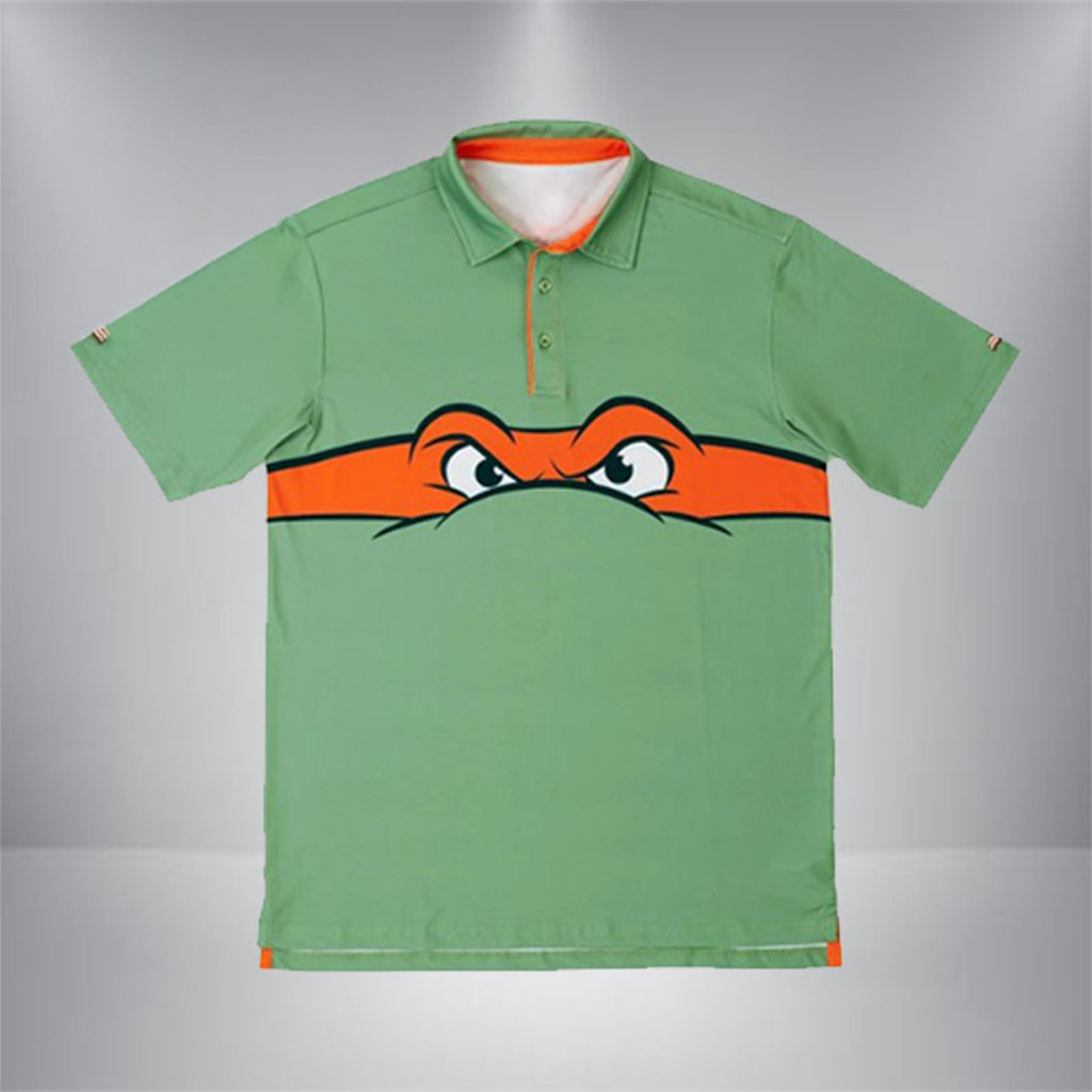 Teenage Mutant Ninja Turtles Michelangelo RSVLTS Polo Shirt Teenage Mutant Ninja Turtles Merch