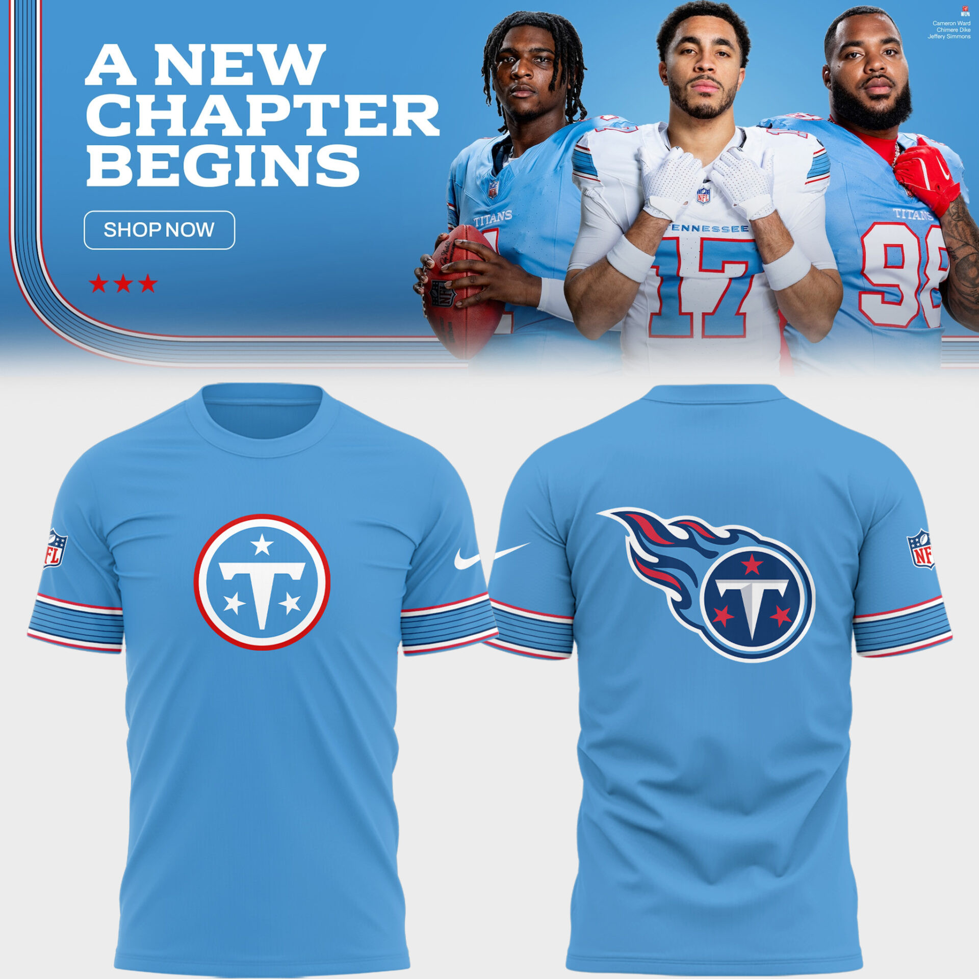 Tennessee Titans Football New Chapter T-Shirt Titans Merch Gifts For Brother