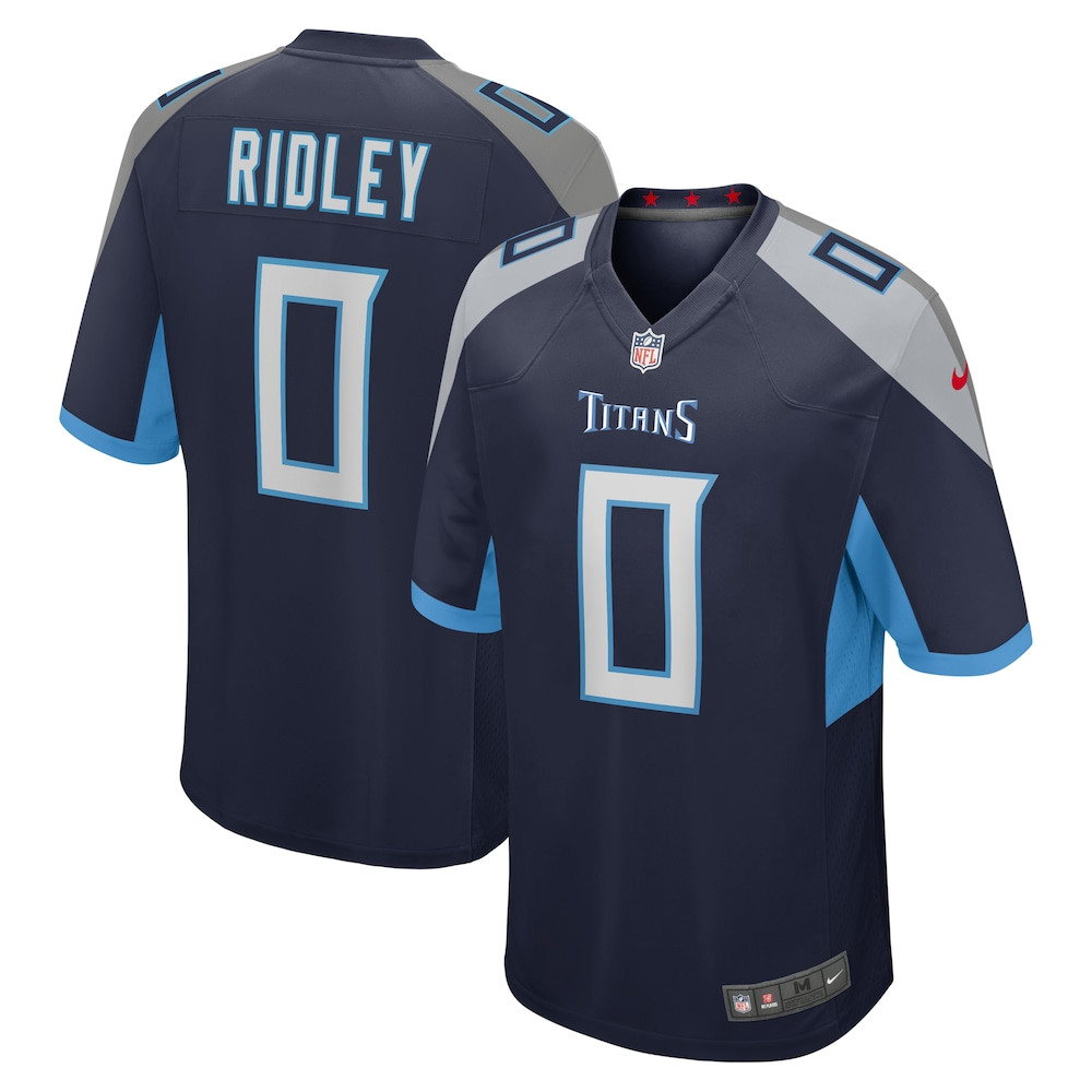 Tennessee Titans Merch - Men's Calvin Ridley Jersey, Navy - Gift Ideas For Football Lovers