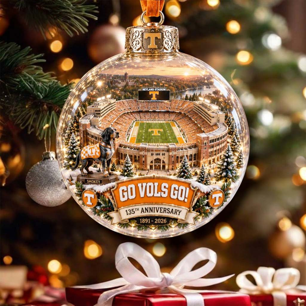 Tennessee Vols Football Neyland Stadium 135th Anniversary Christmas Ornament Vols Merch Decor