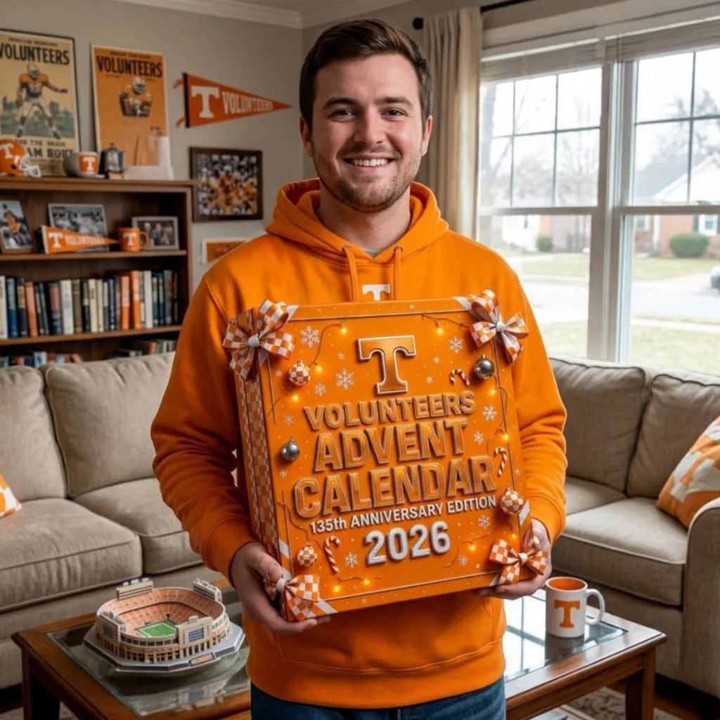 Tennessee Volunteers 135th Anniversary 2026 Advent Calendar Volunteers Merch Gifts For Xmas