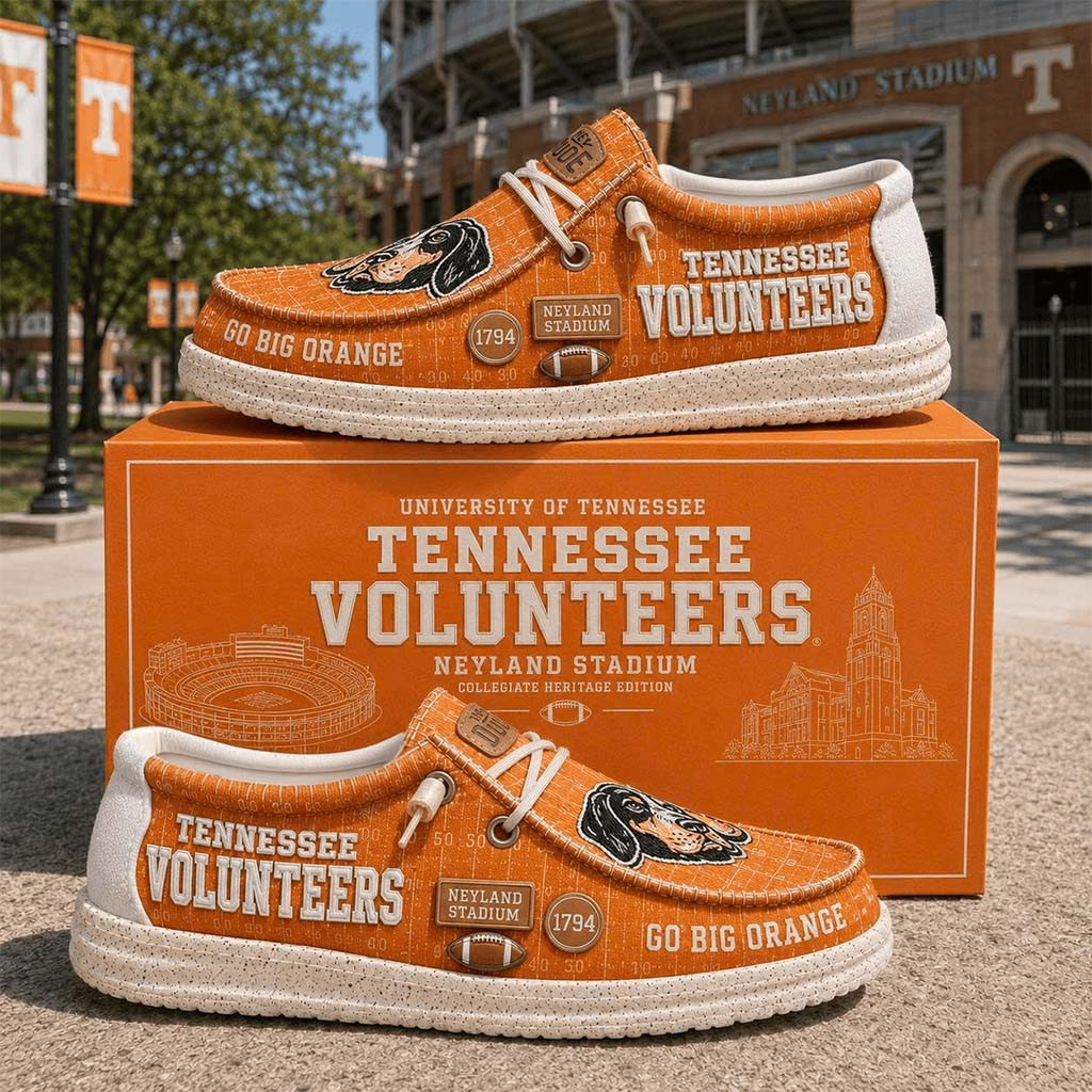 Tennessee Volunteers Go Big Orange Shoes 2026 Tennessee Volunteers Merch Gift For Football Fan