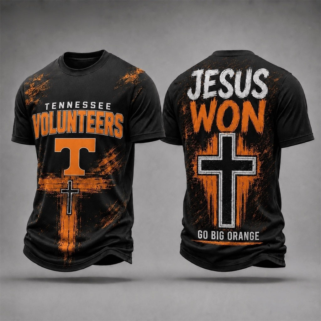Tennessee Volunteers Jesus Won T-Shirt Go Big Orange Shirt Tennessee Volunteers Merch Gifts