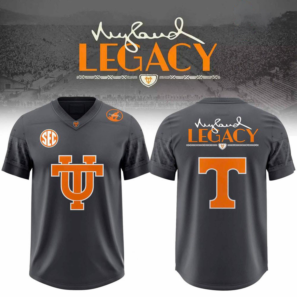Tennessee Volunteers Neyland Legacy Smokey Grey Football Jersey Volunteers Merch Fan Gifts