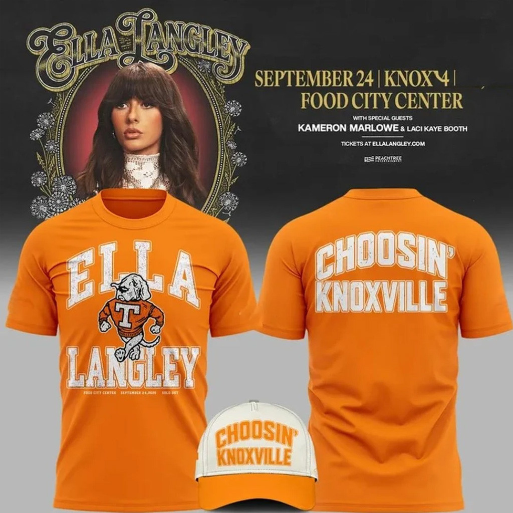 Tennessee Volunteers X Ella Langley Merch 2026 Choosin Knoxville Food City Center T-Shirt Gifts