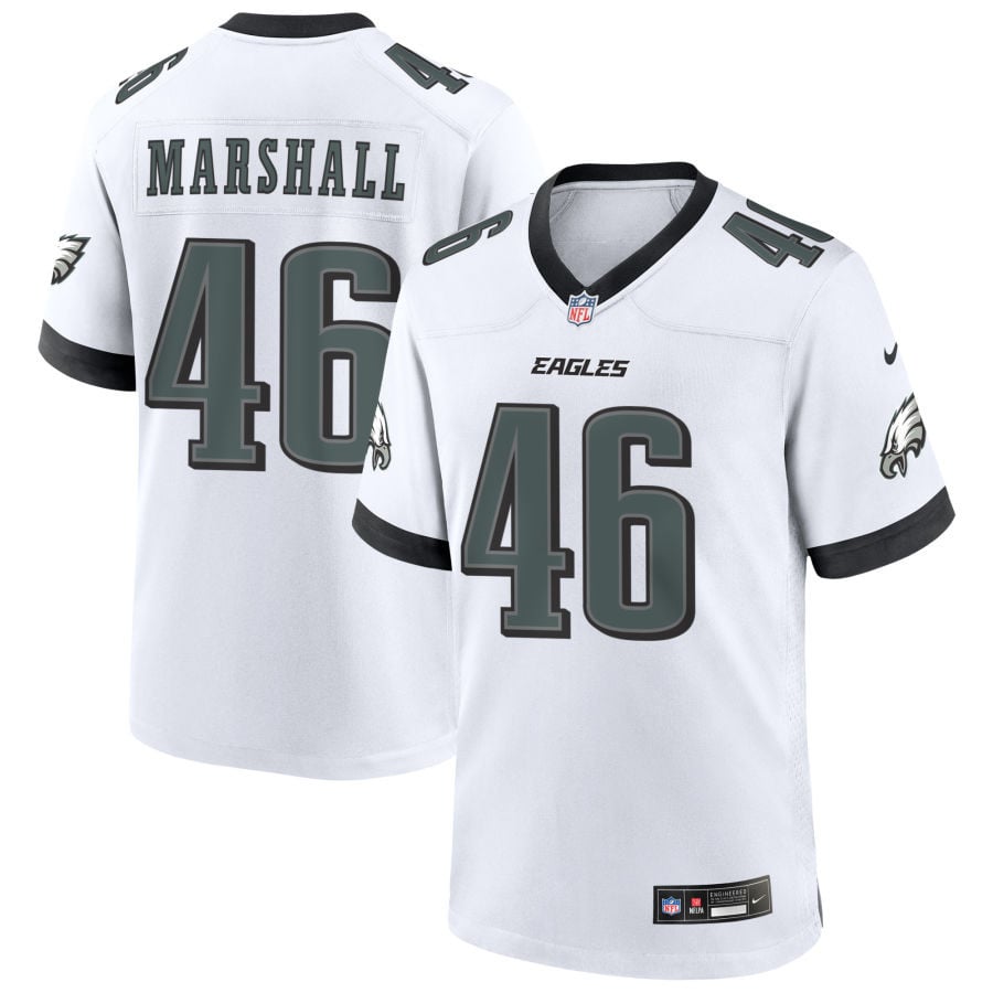 Terrace Marshall Philadelphia Eagles 2025 Game Jersey - White