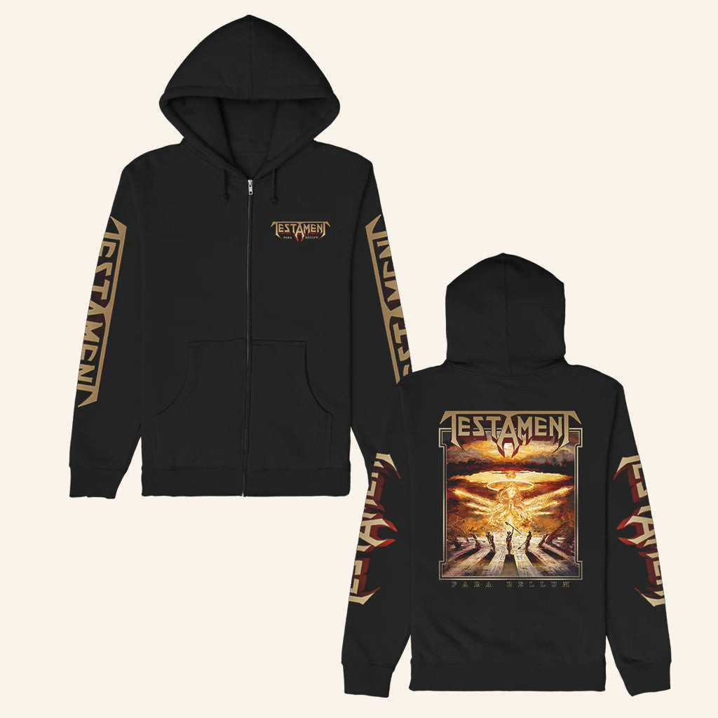 Testament Legions Merch Para Bellum Zip Up Hoodie Black Best Gifts For Dad