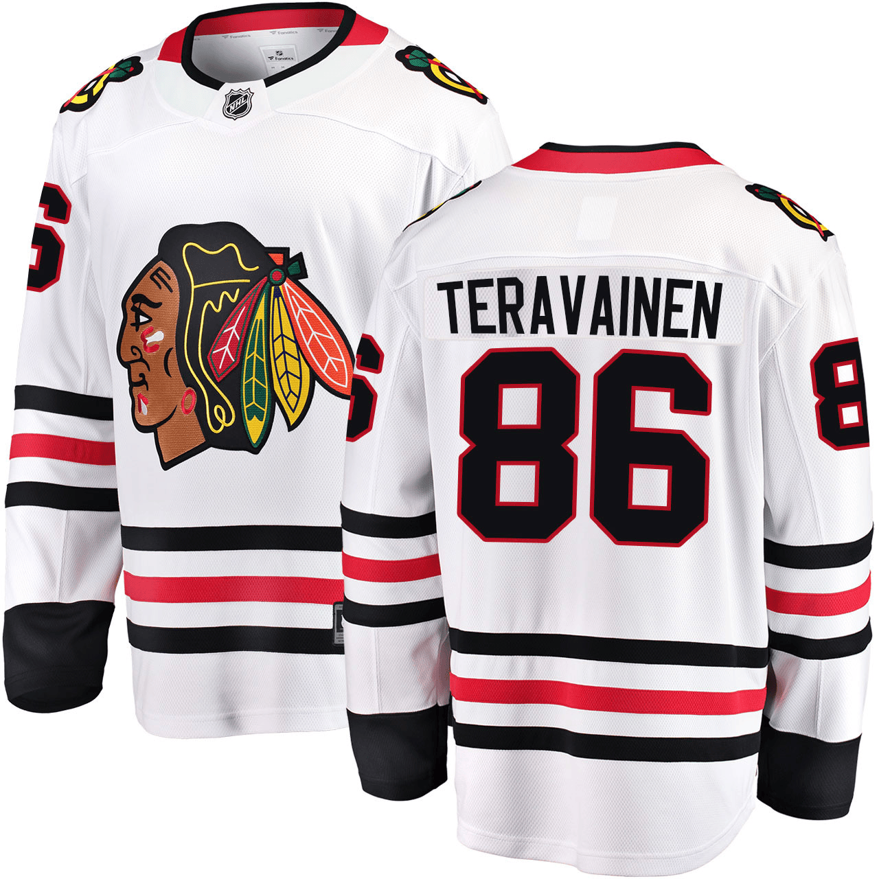 Teuvo Teravainen Chicago Blackhawks 2025 Road Breakaway White Jersey