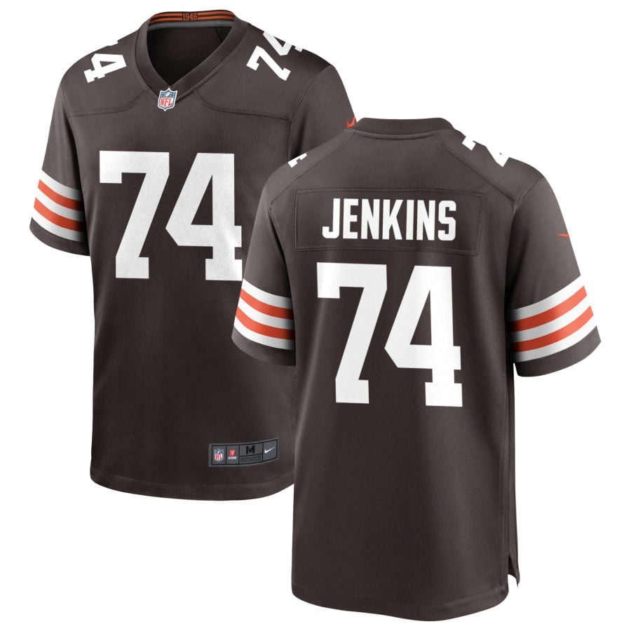 Teven Jenkins Cleveland Browns 2025 Game Jersey - Brown