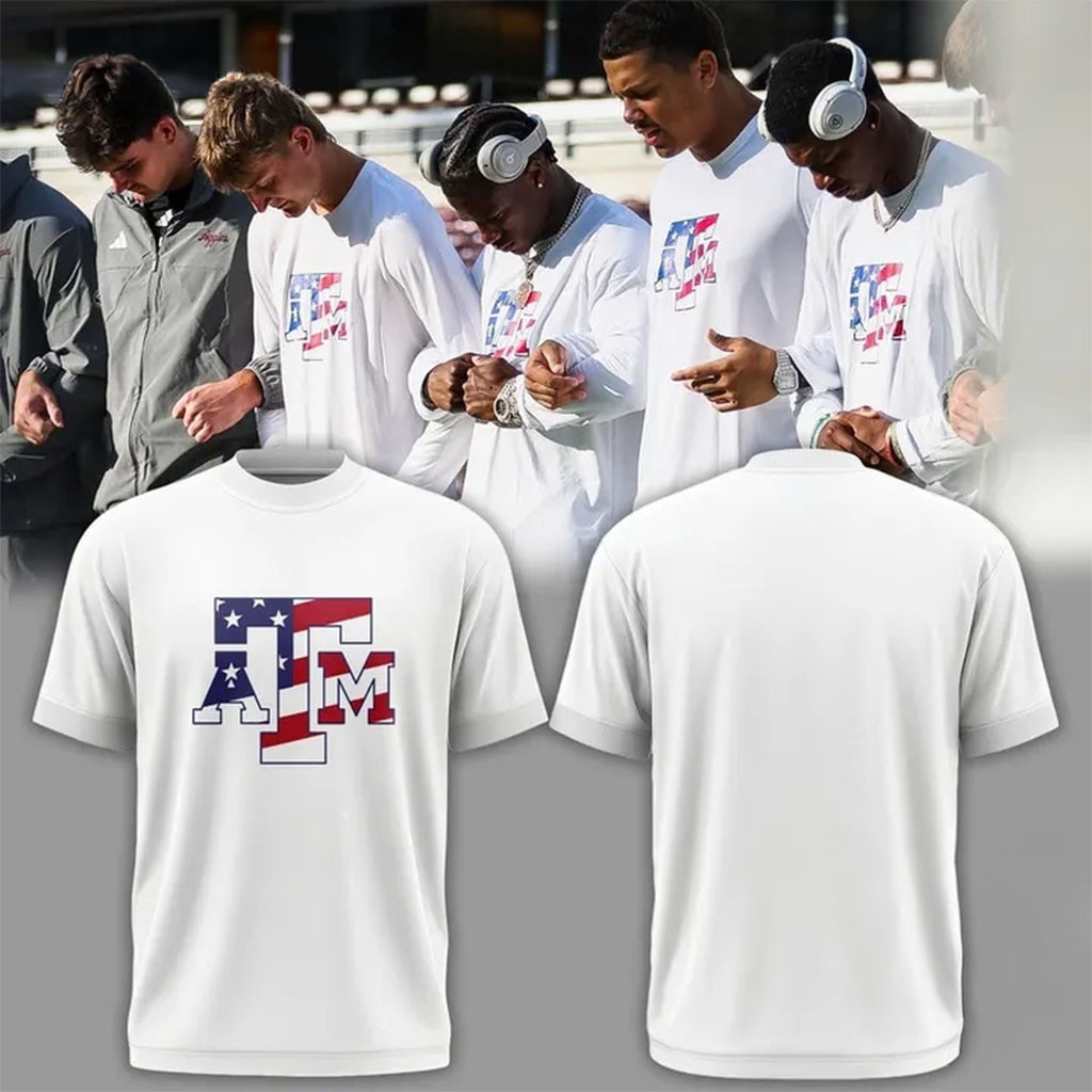 Texas A&M Aggies Football 2026 Salute To Service White T-Shirt Aggies Merch Presents For Fans
