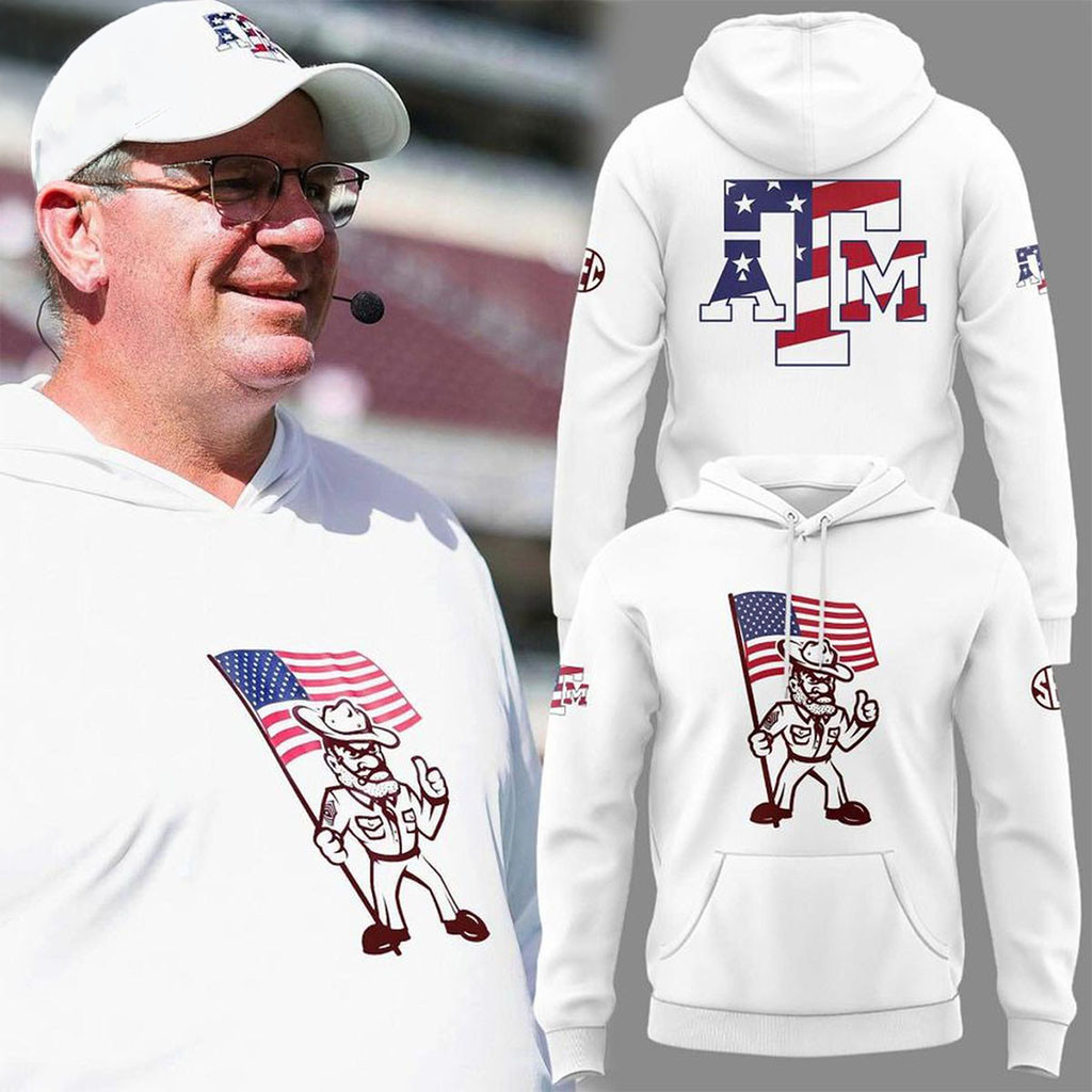 Texas A&M Aggies Merch 2026 Coach Mike Elko Hoodie Football Fan Present Ideas