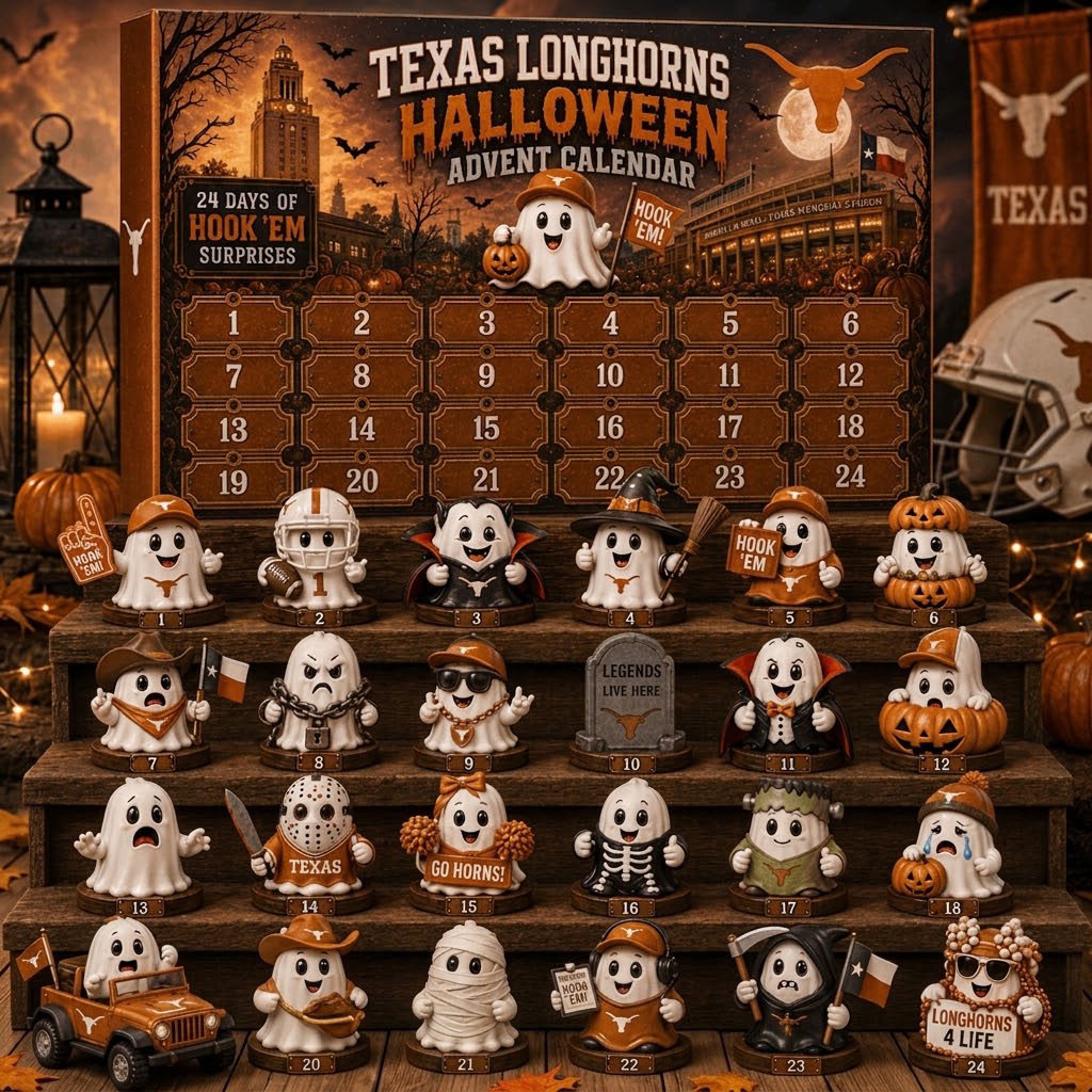 Texas Longhorns Halloween Advent Calendar Longhorns Merch Best Gifts For Football Fans