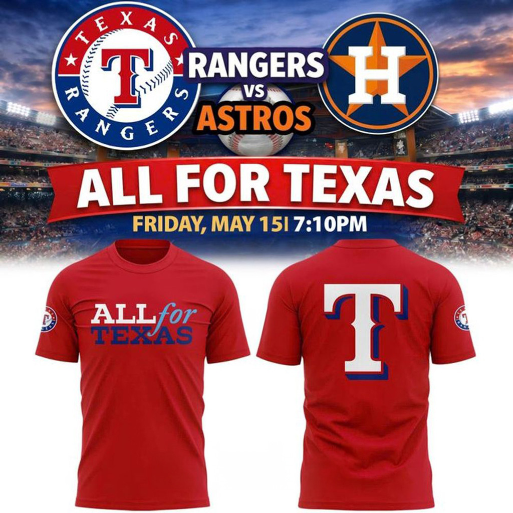 Texas Rangers All for Texas Shirt Rangers Merch Gifts For Baseball Fans
