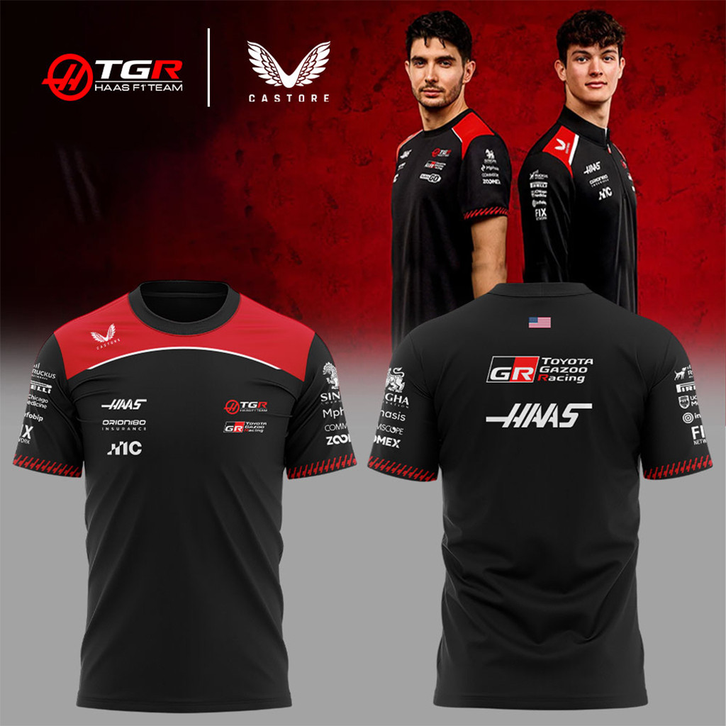 TGR Haas F1 Team Toyota Gazoo Racing Castore T-Shirt 2026 Haas F1 Team Merch Gifts For Husband
