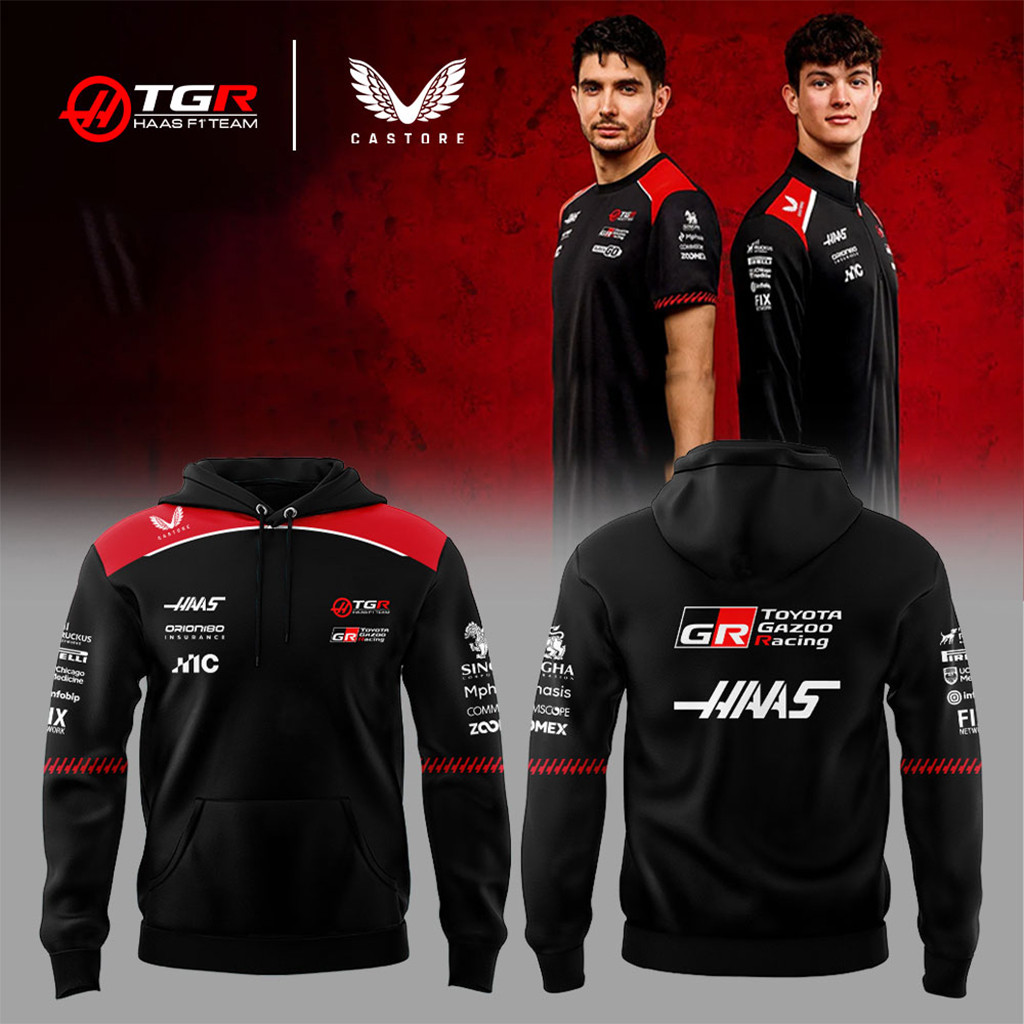 TGR Haas F1 Team Toyota Gazoo Racing Hoodie 2026 Haas F1 Team Merch Gifts For Racing Fans