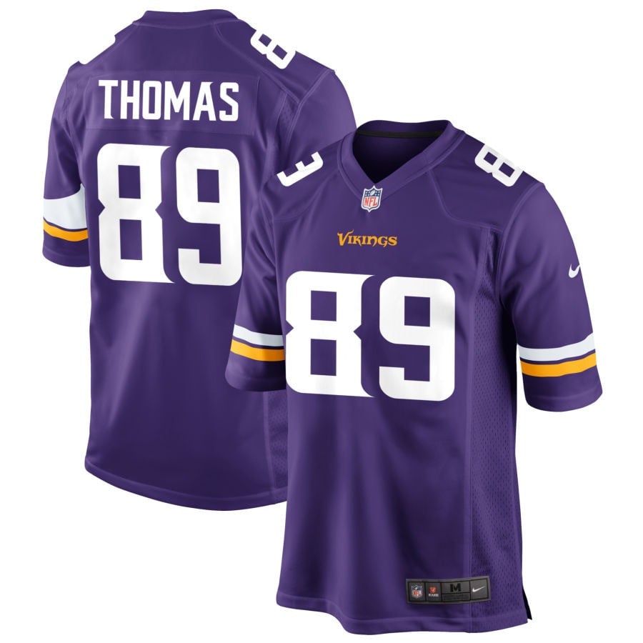 Thayer Thomas Minnesota Vikings 2025 Game Jersey - Purple