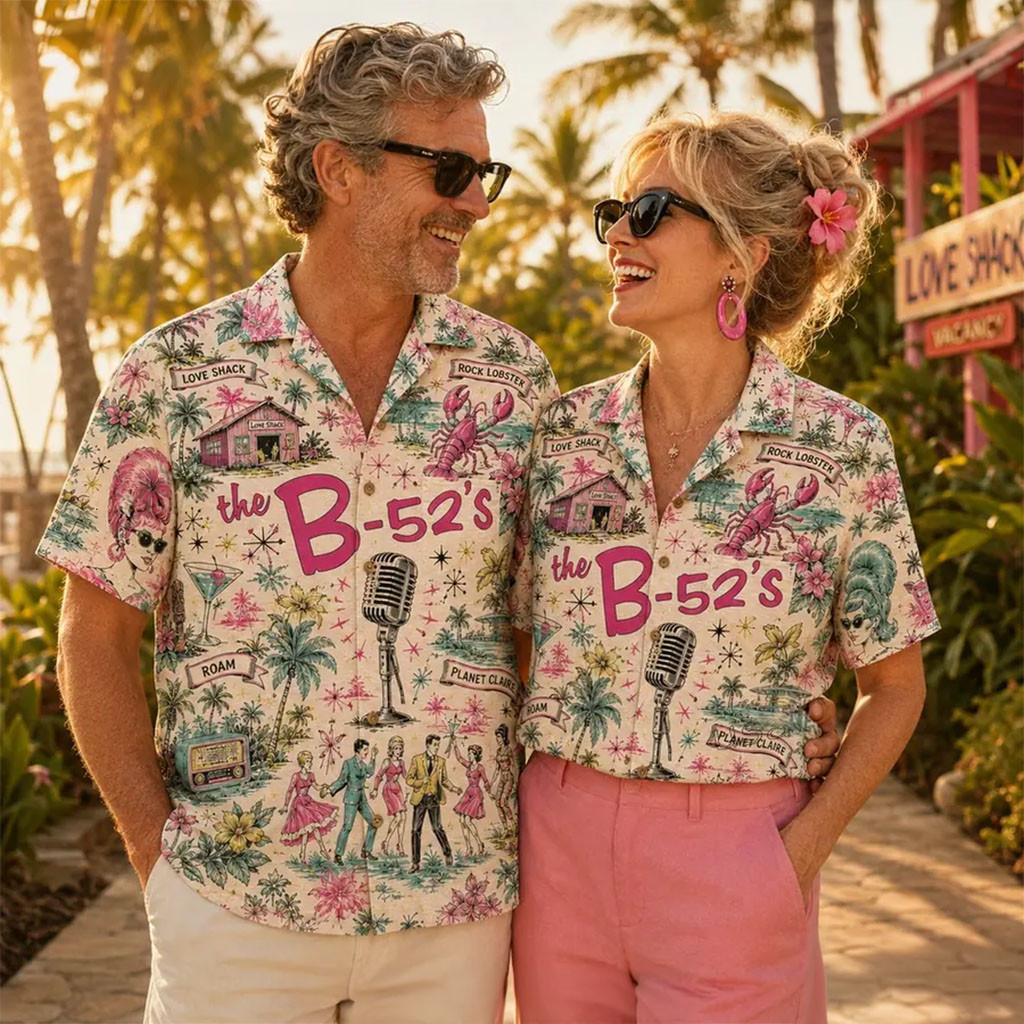 The B-52s Tropical Rock Band Hawaiian Shirt The B-52s Merch Fan Gift Ideas