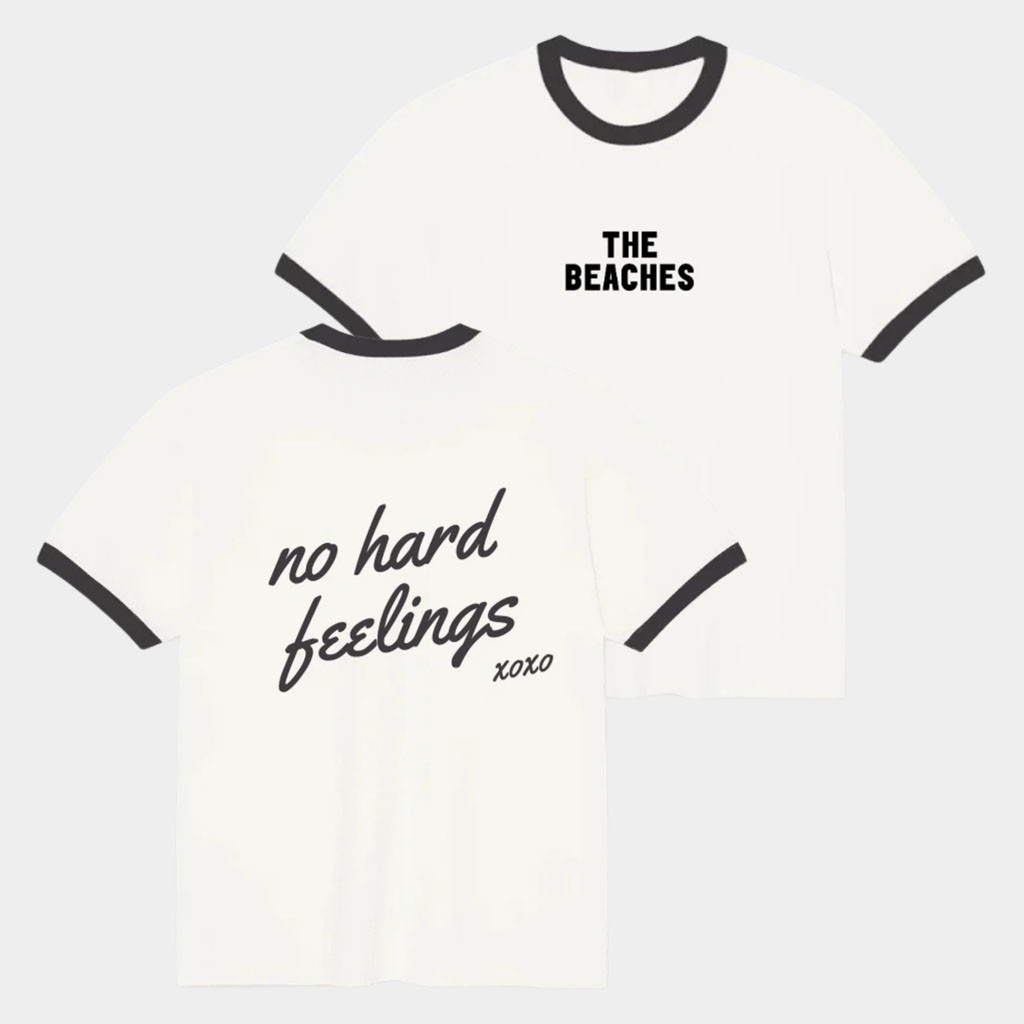 The Beaches Merch 2026 No Hard Feelings Ringer T-Shirt Best Gift For Rock Band Fans
