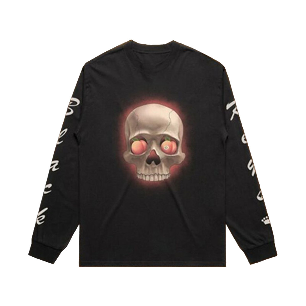 The Black Keys Peaches N Kream World Tour 2026 Skull Peach Eyeball Long Sleeve Shirt Fan Merch
