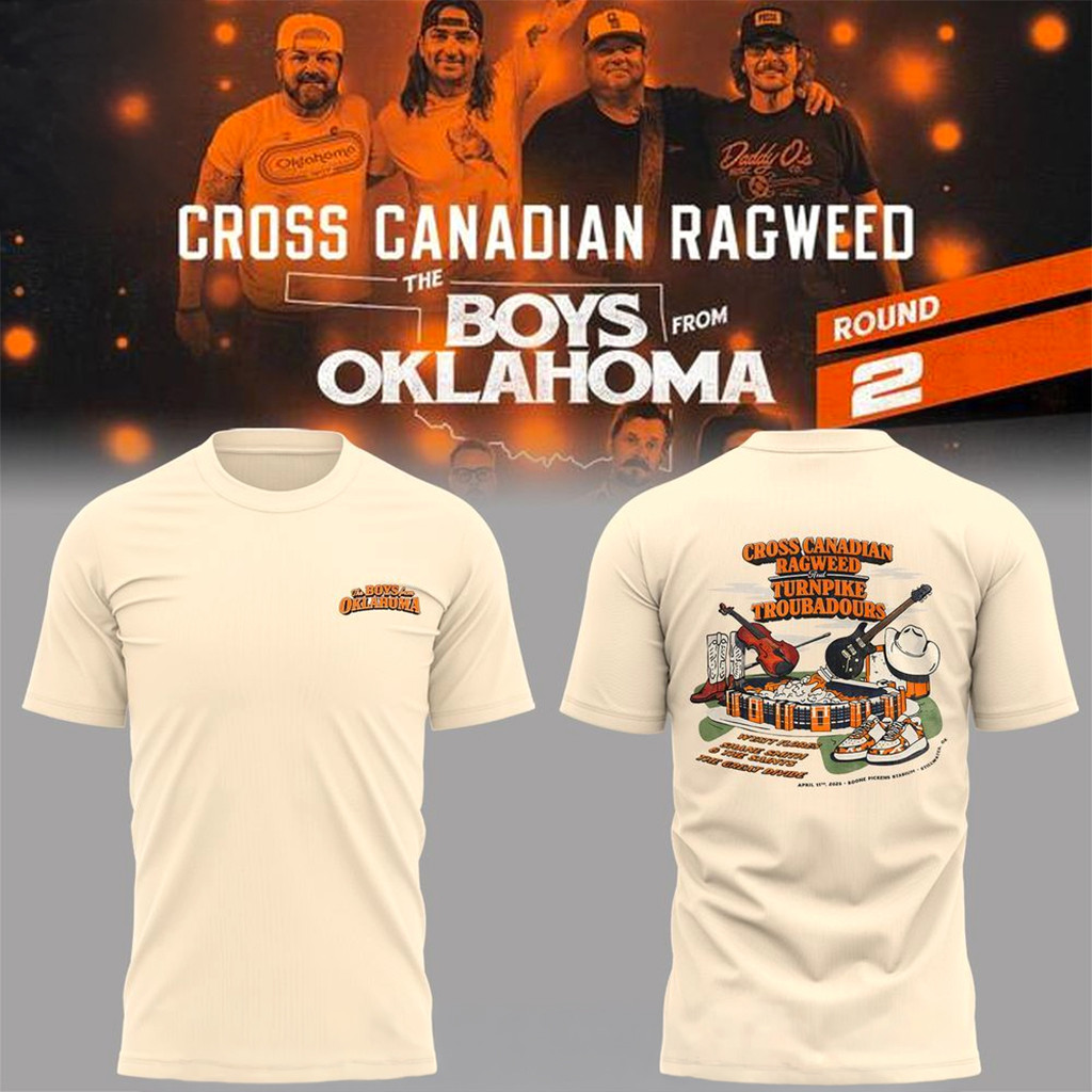 The Boys From Oklahoma Cross Canadian Ragweed T-Shirt The Boys Band Merch Gifts For Music Fans