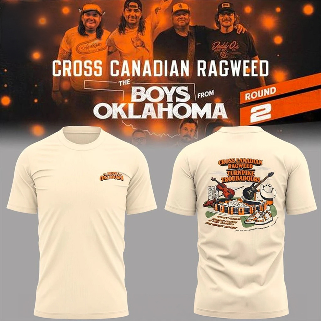 The Boys From Oklahoma Cross Canadian Ragweed T-Shirt The Boys Merch Gifts For Band Fans