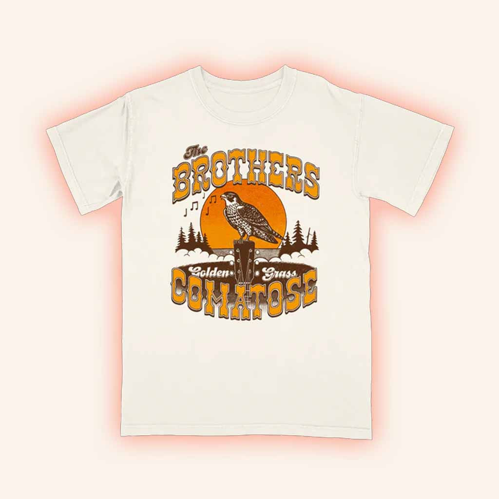 The Brothers Comatose Merch Bird Golden Grass T-Shirt Cool Gifts For Music Lovers