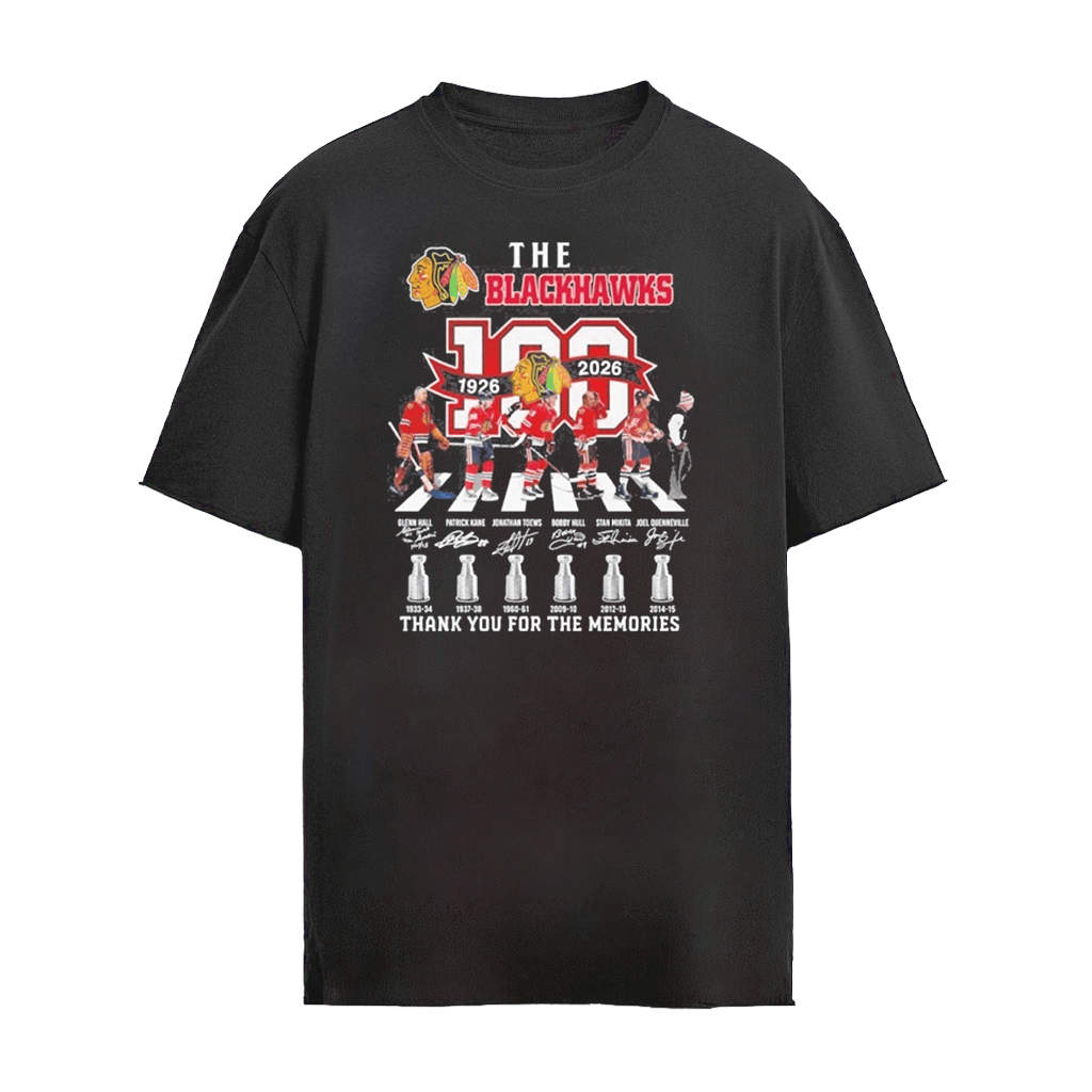 The Chicago Blackhawks Abbey Road 100th Anniversary 1926-2026 Thank You Shirt