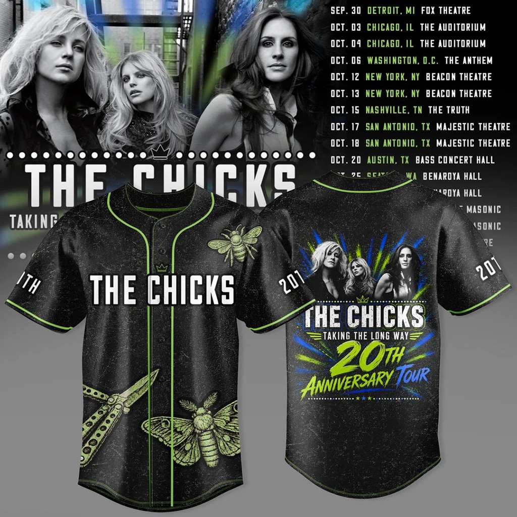 The Chicks 20th Anniversary Tour 2026 Jersey Taking The Long Way Jersey The Chicks Merch