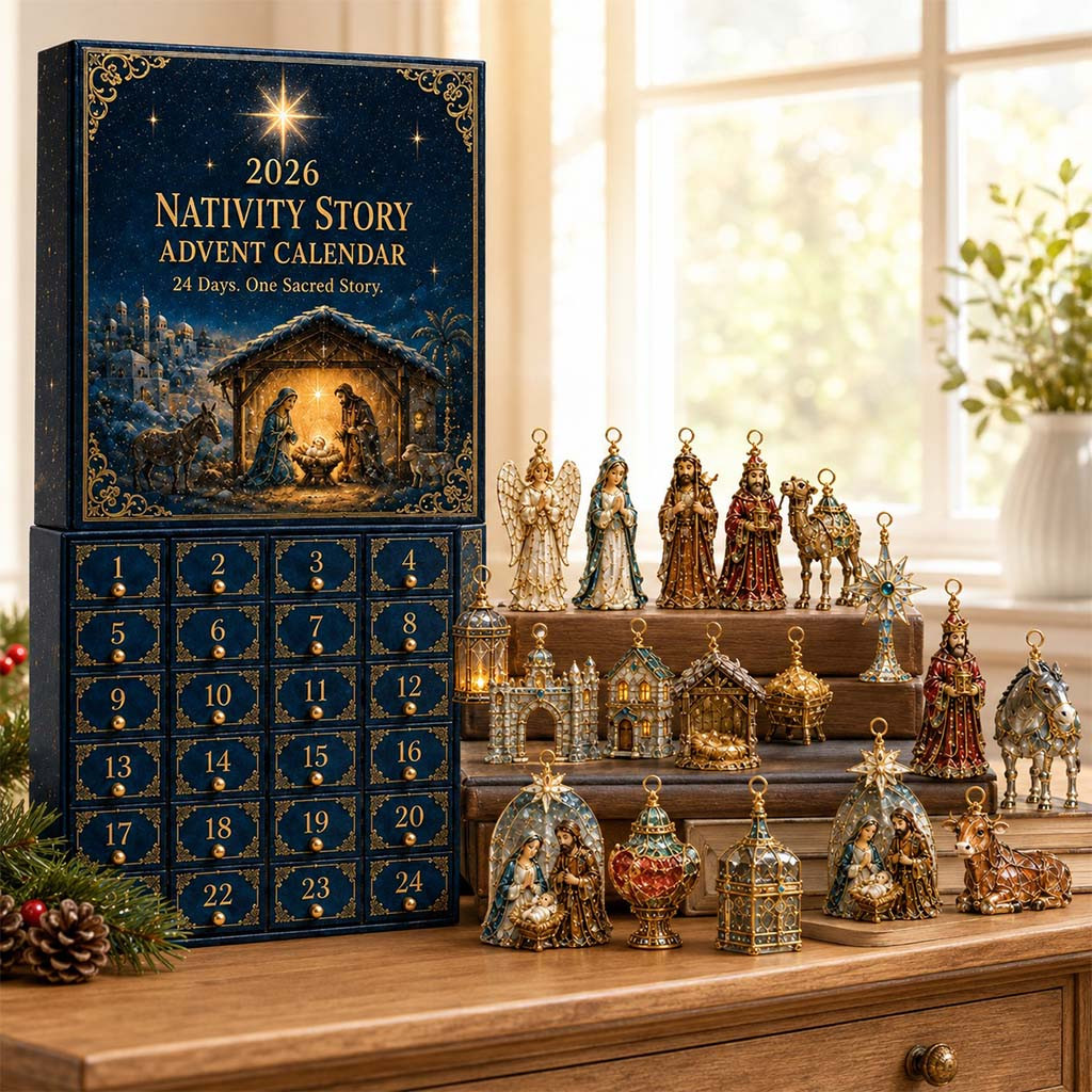 The Coming Of Jesus Advent Calendar Christian Merch Christmas Gift For Faith Based