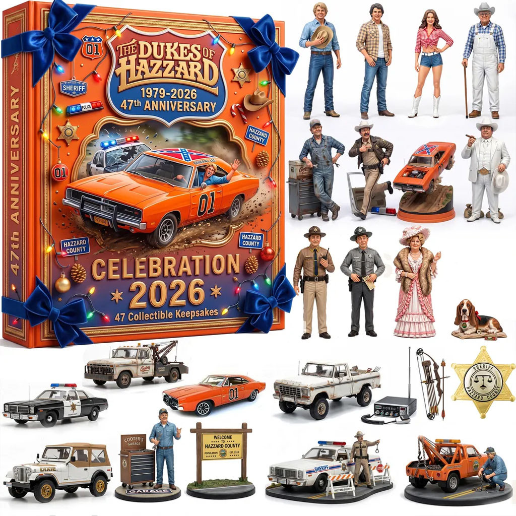 The Dukes Of Hazzard Merch 47th Anniversary Advent Calendar 2026 Christmas Tree Ornaments