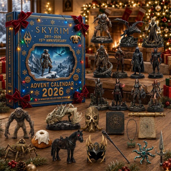 The Elder Scrolls V Skyrim Merch 15Th Anniversary 2026 Advent Calendar Xmas Tree Ornaments - Image 2