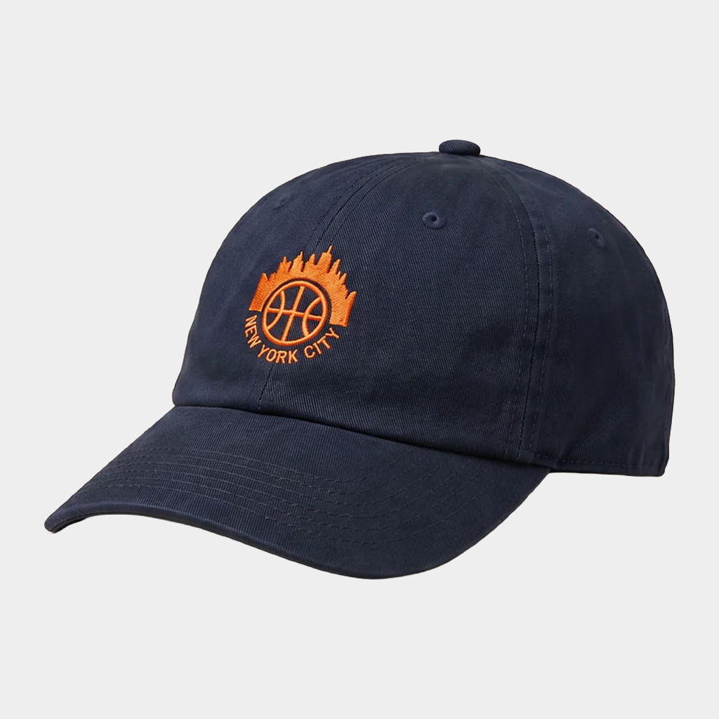 The Faherty X NY Knicks Merch 2026 Jalen Brunson Embroidered Hat Knicks Champions Merch Navy