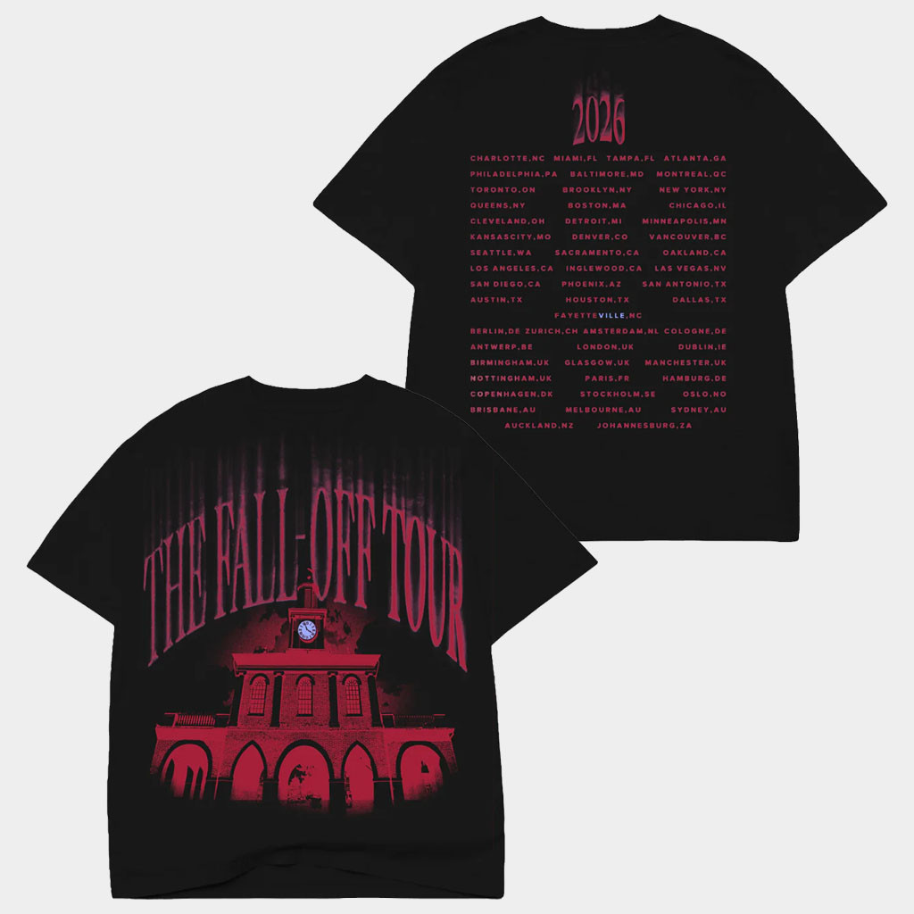 The Fall Off Tour Merch J Cole 2026 Markethouse Tour T-Shirt Cool Gifts For Music Lovers