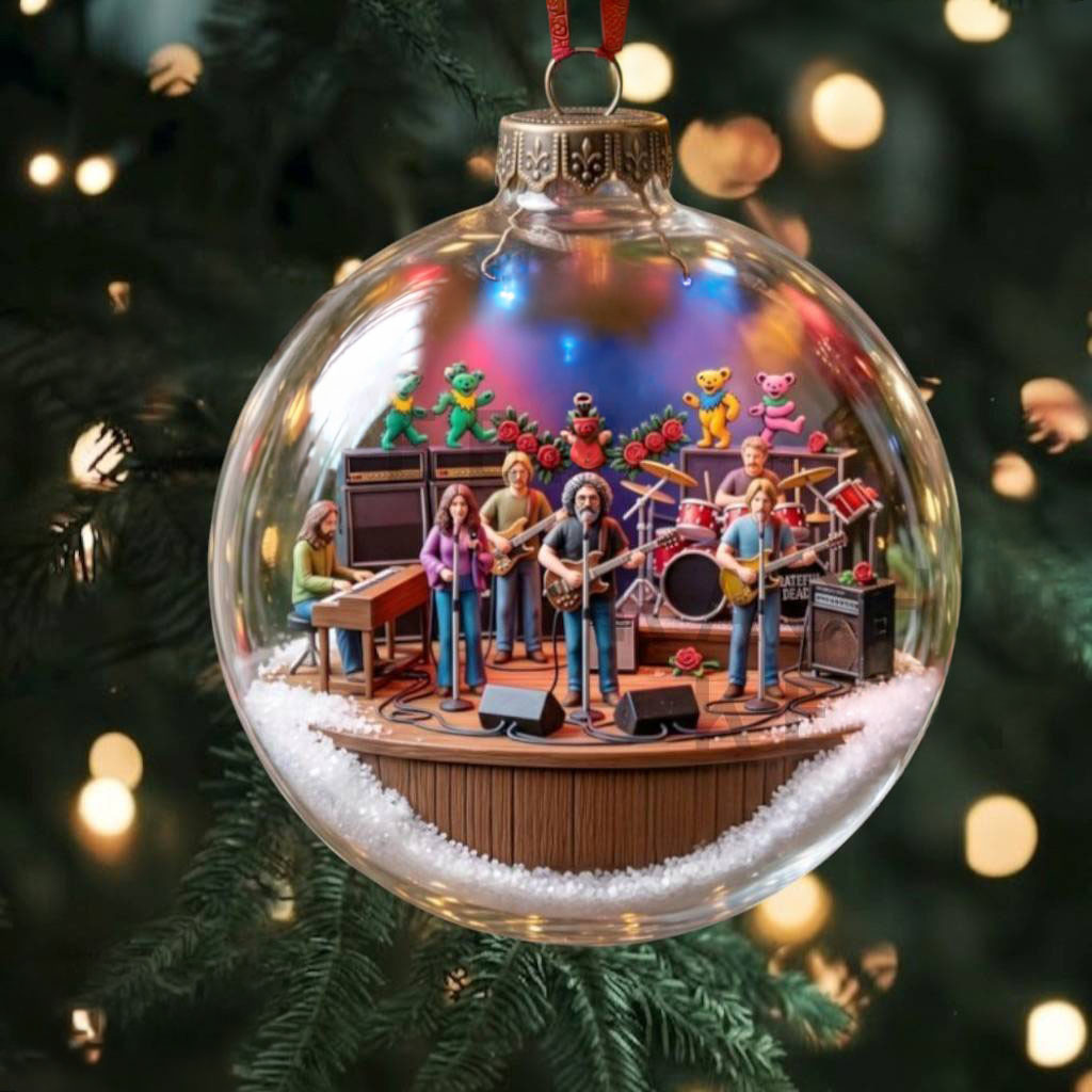 The Grateful Dead 2026 Christmas Ornament Xmas Tree Decoration Grateful Dead Merch Fan Gifts