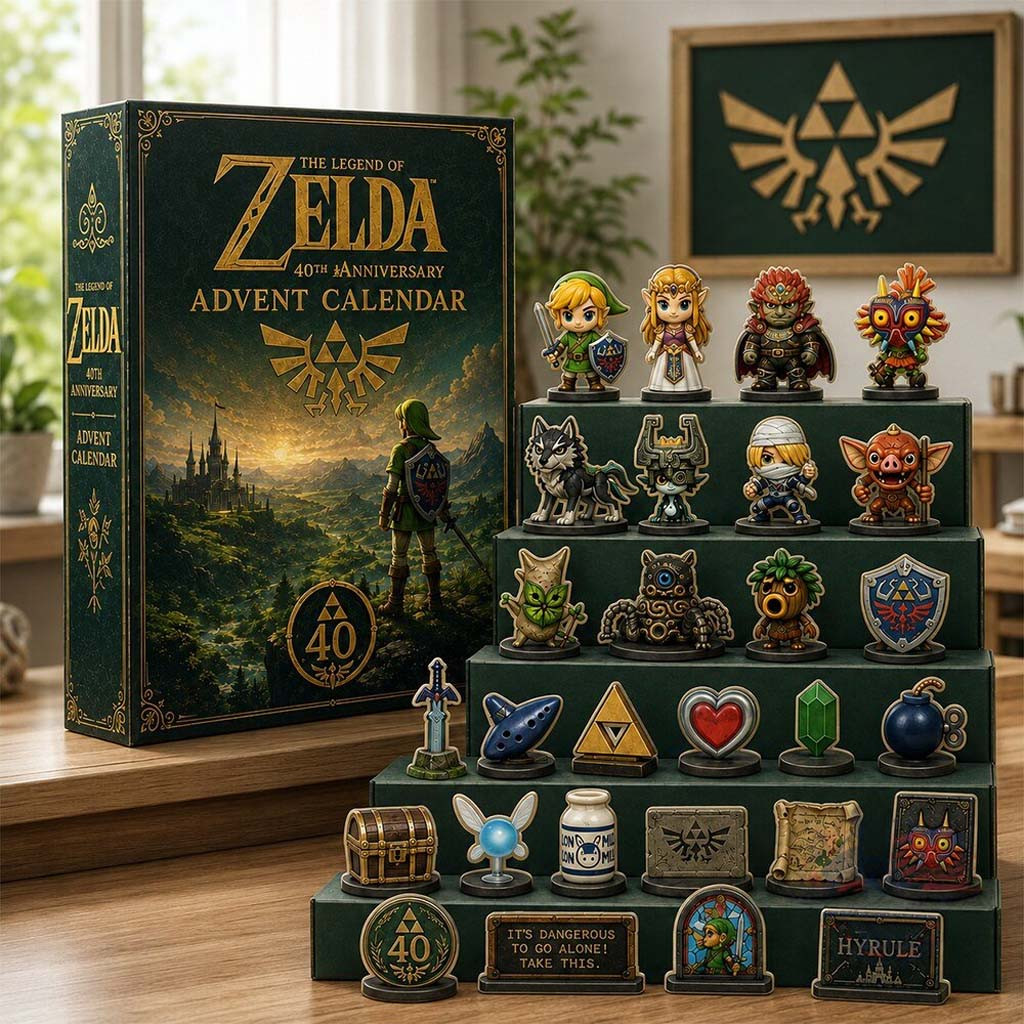 The Legend Of Zelda 40th Anniversary Advent Calendar 2026 Christmas Gift For Gamers