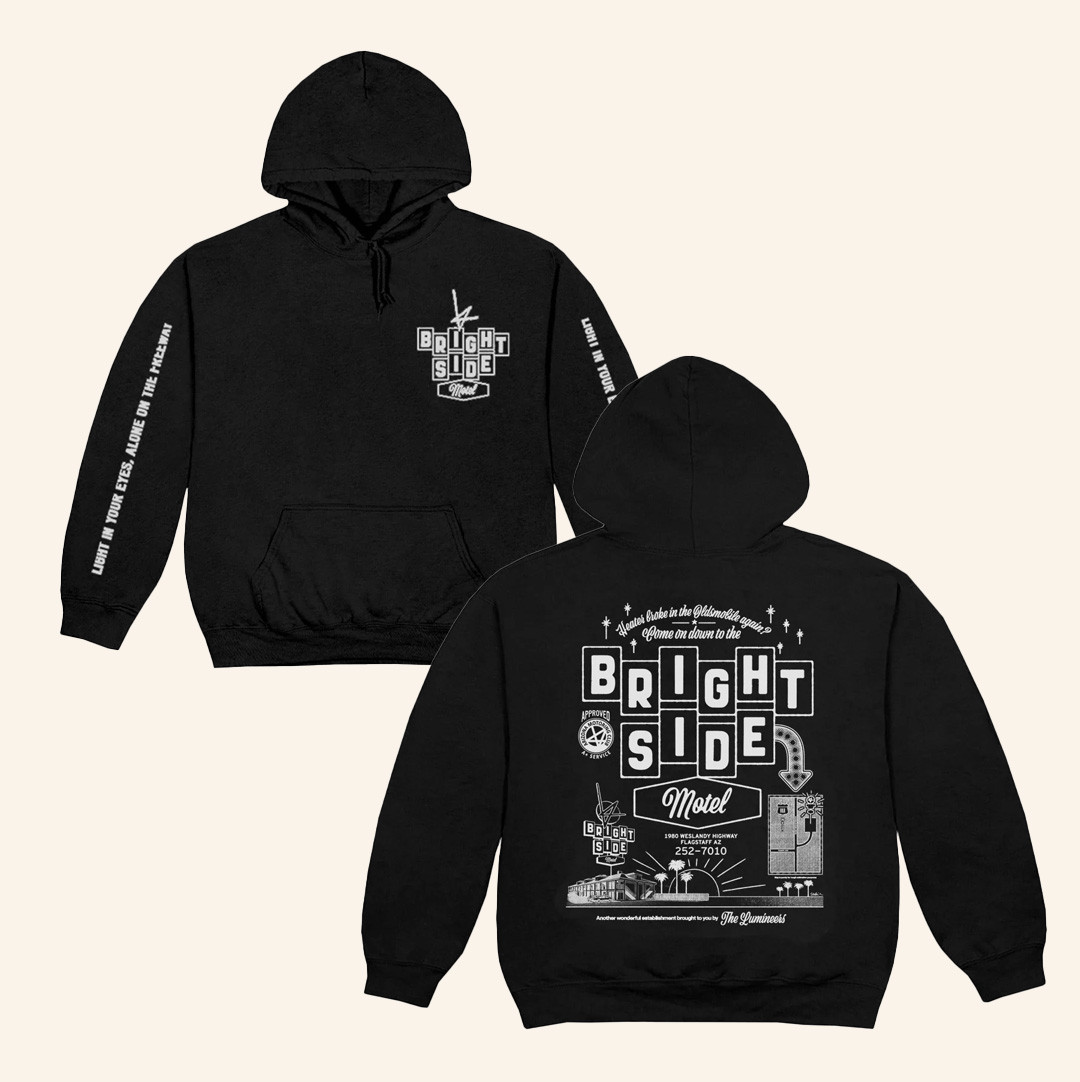 The Lumineers Merch Brightside Motel Hoodie Gifts For Dudes