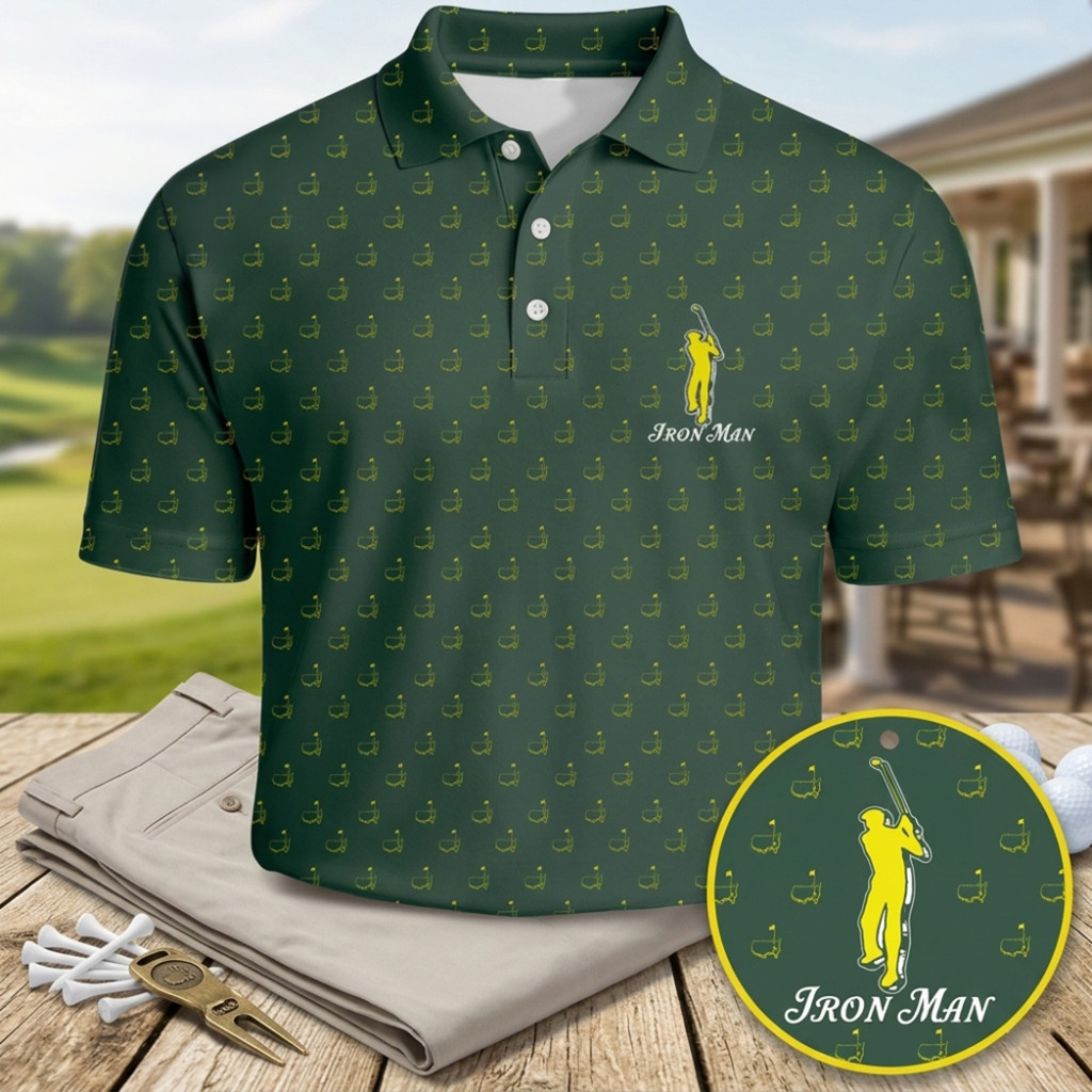 The Masters Augusta National Golf Tournament Iron Man Golf Polo Shirt Masters 2026 Merch Gifts