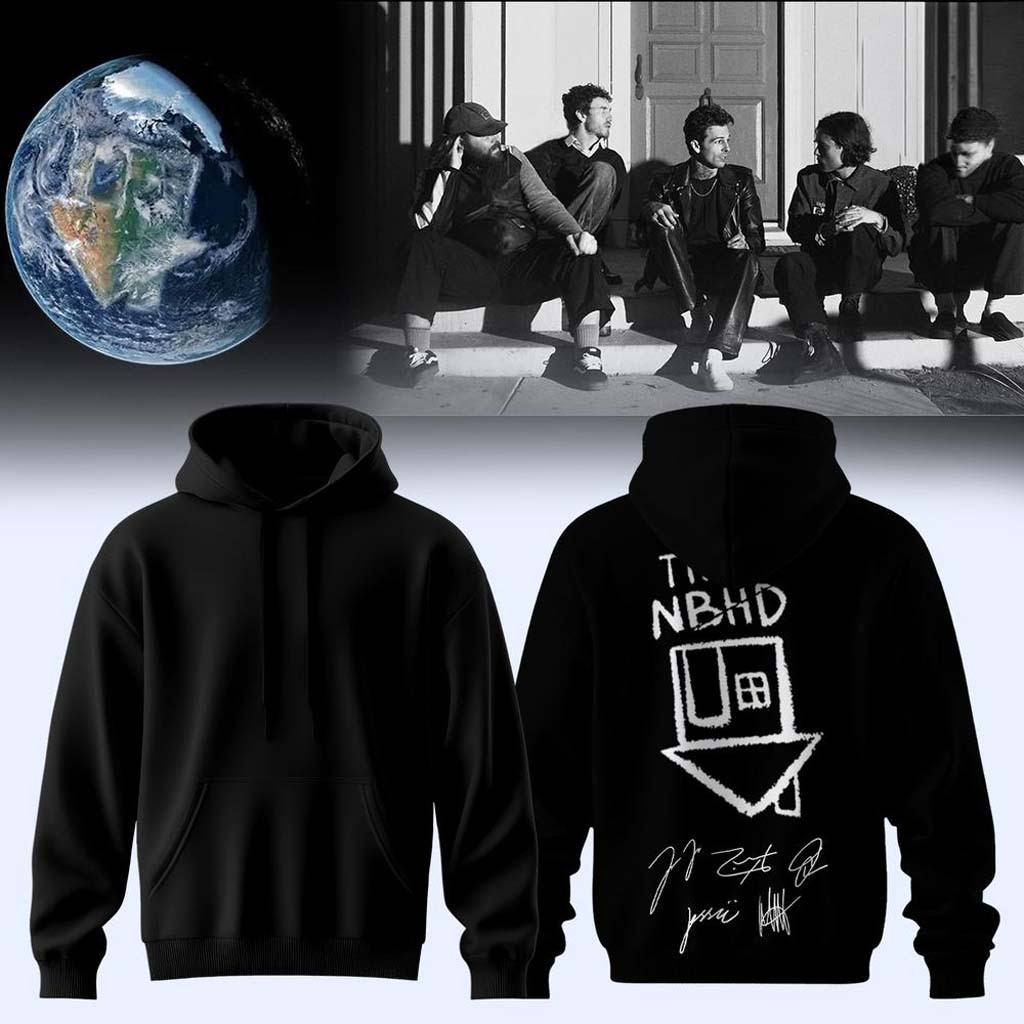 The Neighbourhood Merch The World Tour 2026 Black Hoodie Music Tour Gear Gifts for Indie Fans