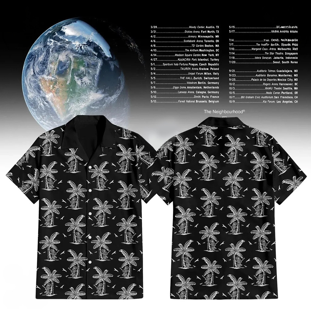 The Neighbourhood World Tour 2026 Aloha Hawaiian Shirt The Neighbourhood Merch Summer Gifts