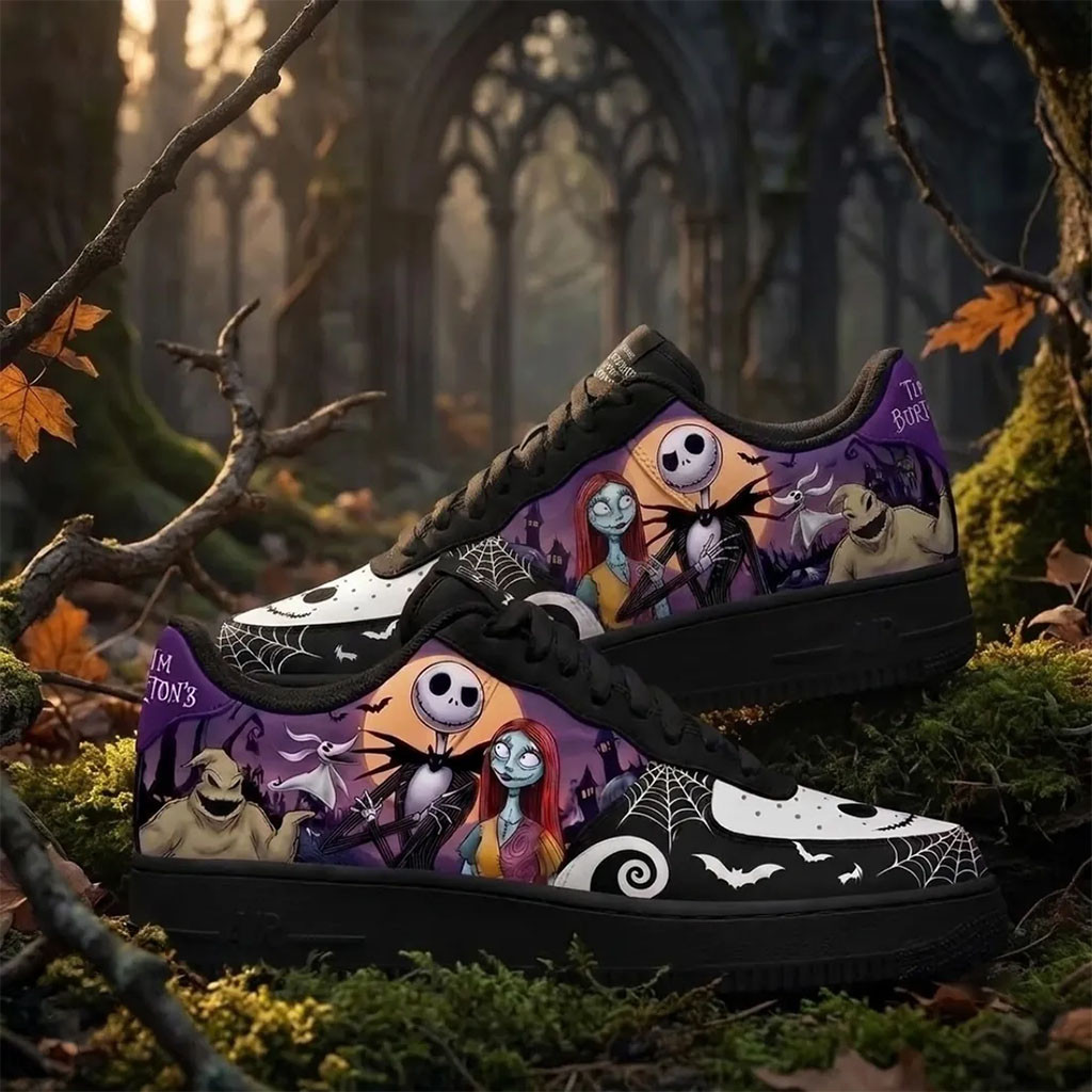 The Nightmare Before Christmas Merch Gothic Halloween Sneakers Gifts For Horror Lovers