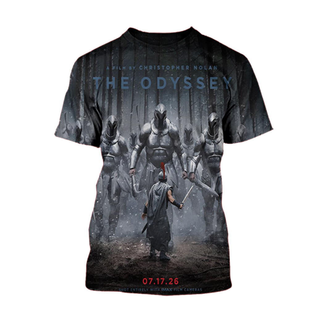 The Odyssey Merch New Poster For Christopher Nolan Film 2026 In Theaters O July 17 2026 Shirt
