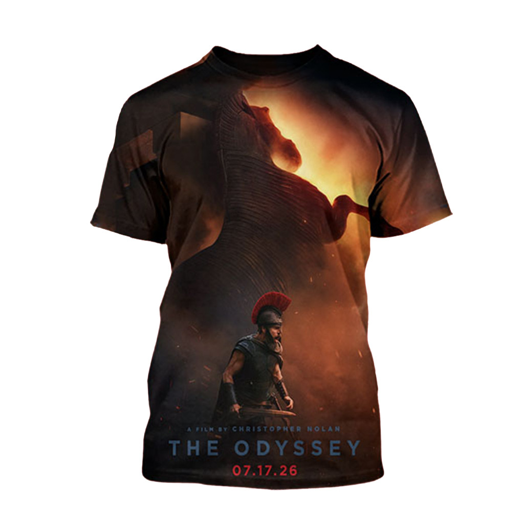 The Odyssey New Poster A Film By Christopher Nolan In Theaters July 17 2026 T-Shirt Fan Gifts