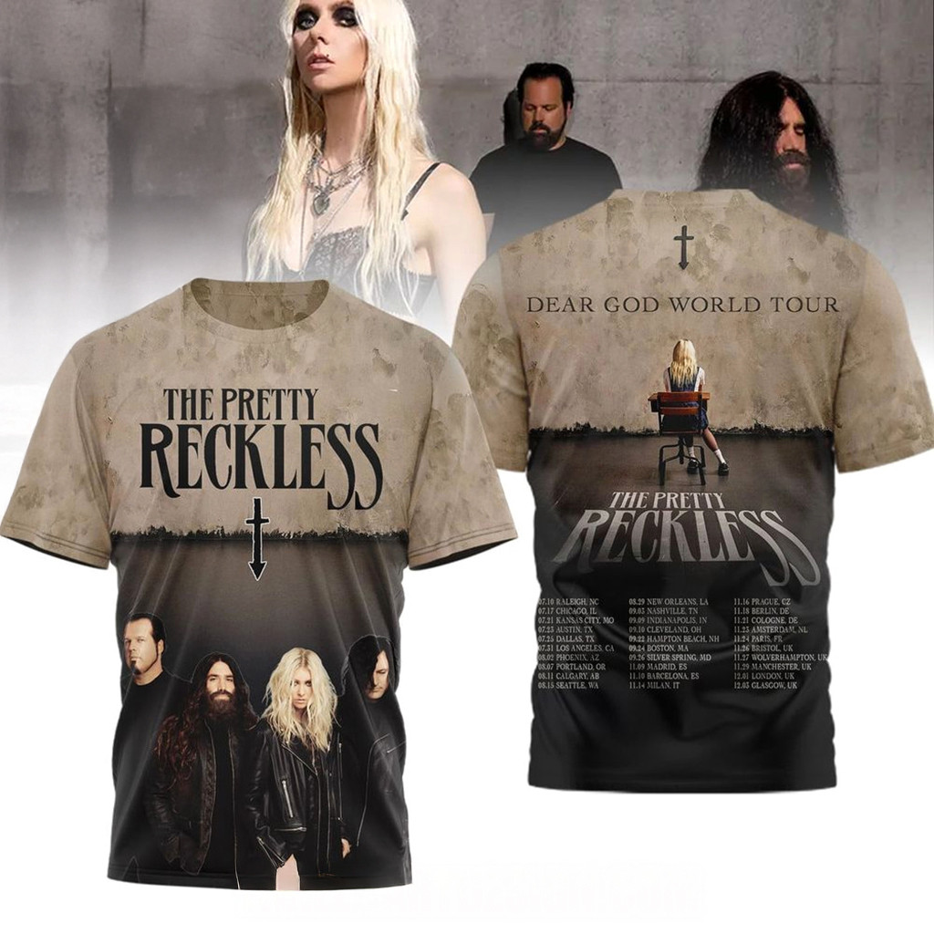 The Pretty Reckless Dear God World Tour T-Shirt The Pretty Reckless Merch Gifts Ideas For Him