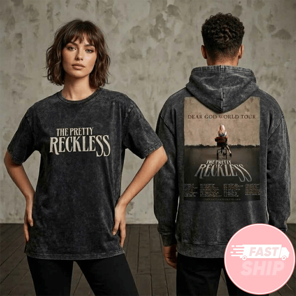 The Pretty Reckless Taylor Momsen Dear God World Tour 2026 Album Promo Poster Wash T-Shirt