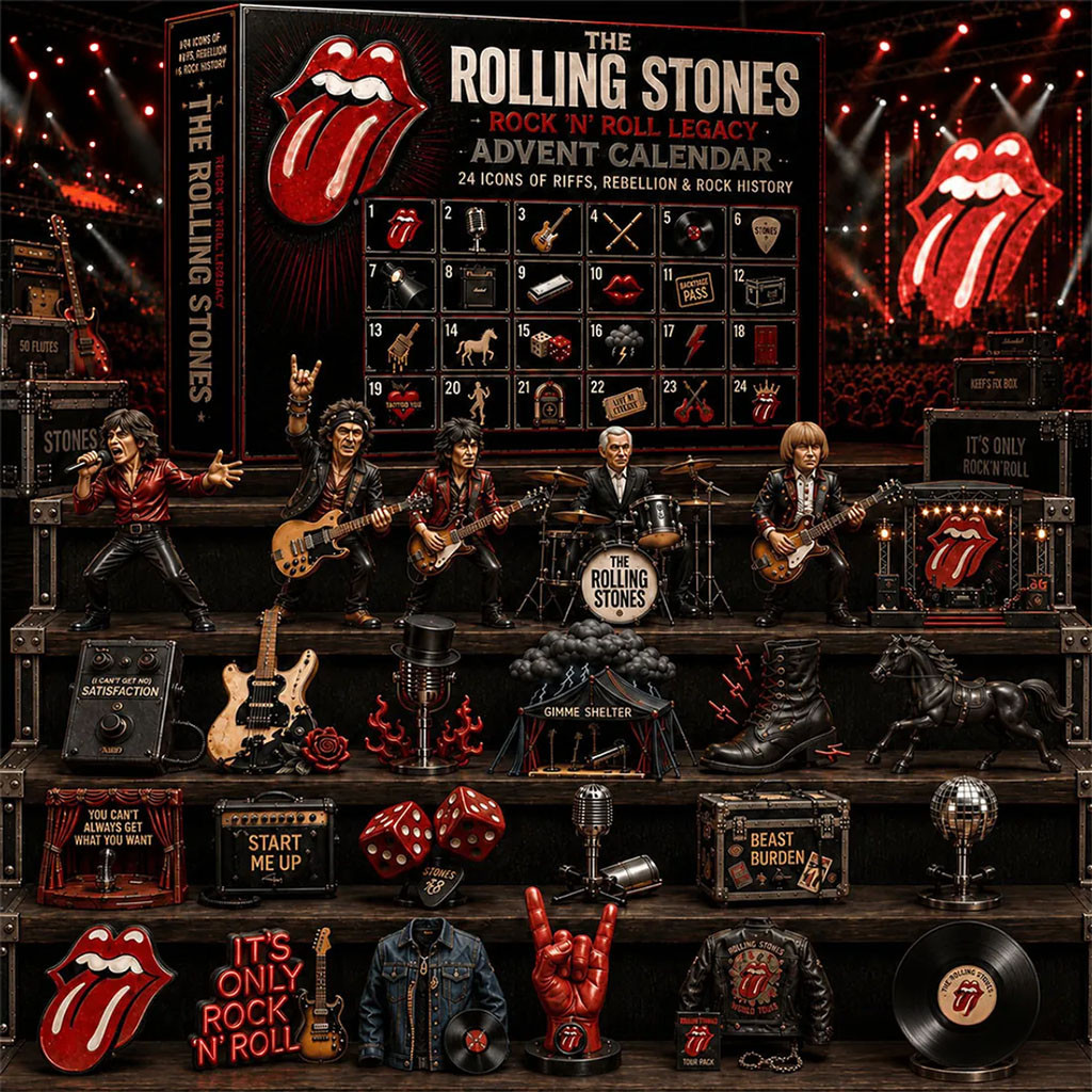 The Rolling Stones Advent Calendar Rock N Roll Legacy Christmas Ornaments Rolling Stones Merch