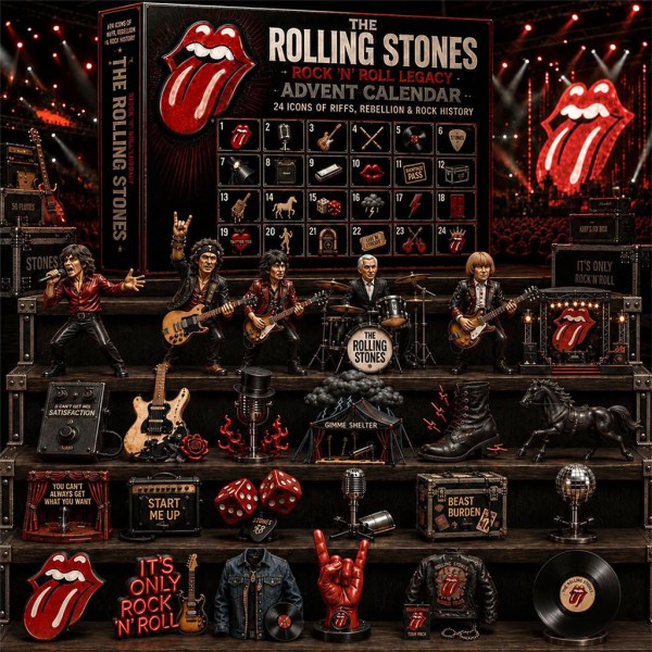The Rolling Stones Advent Calendar Rock N Roll Legacy Christmas Ornaments Rolling Stones Merch - Image 2